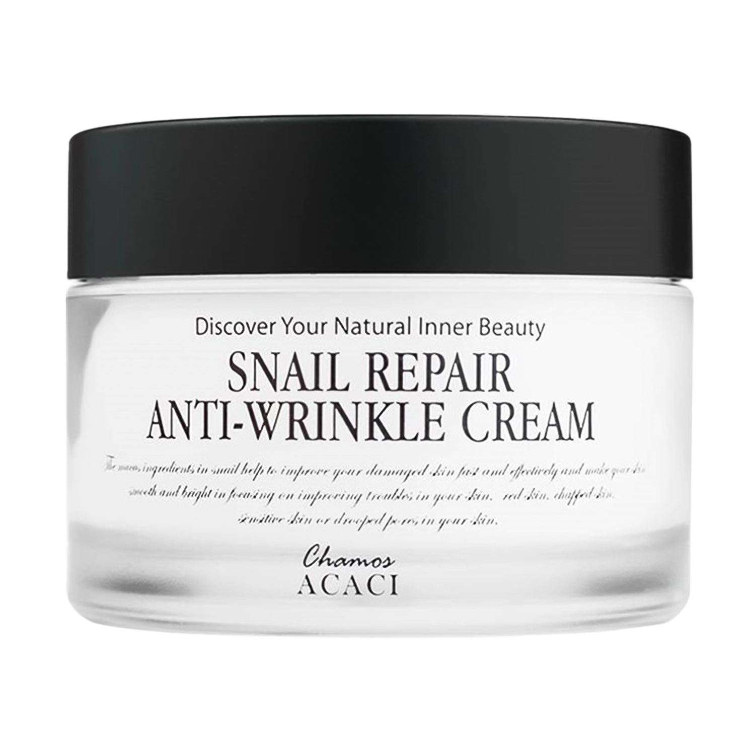 

Відновлювальний крем для обличчя Chamos Acaci Snail Repair Anti-Wrinkle Cream проти зморщок, з муцином равлика, 50 мл
