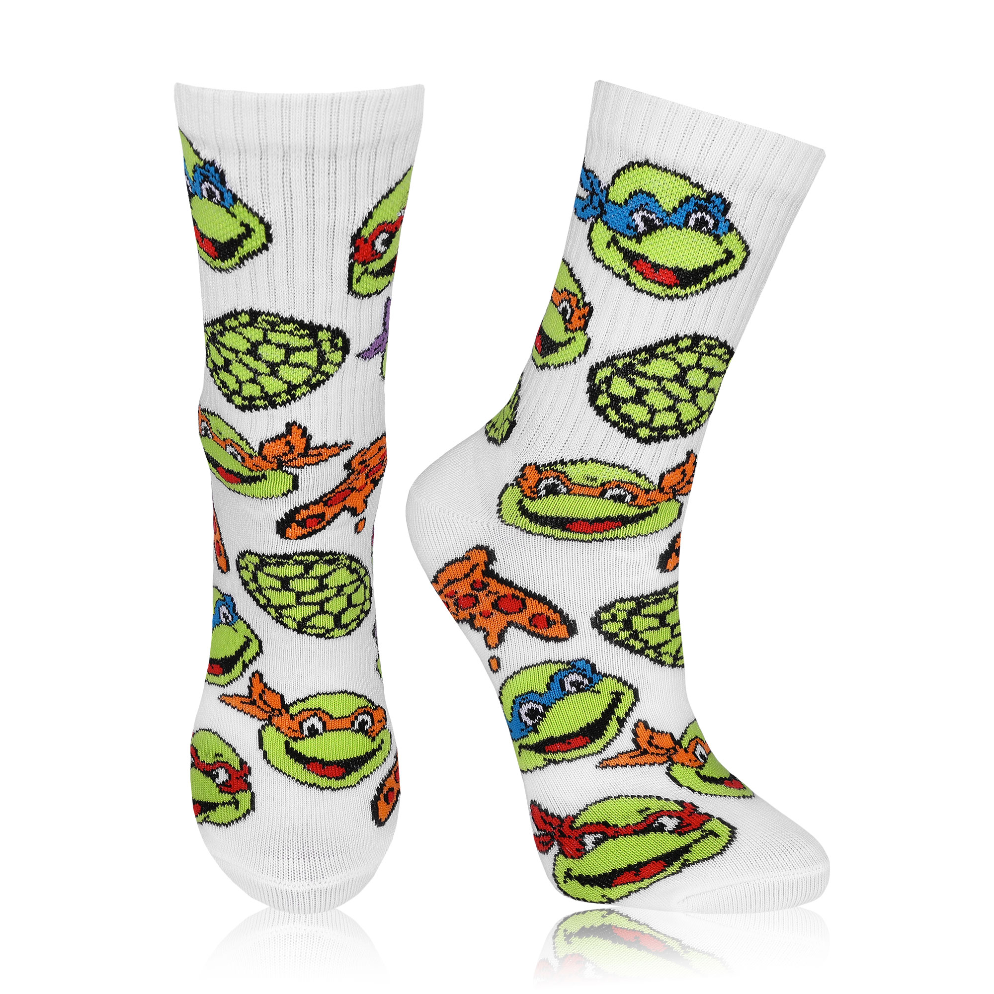 

Дитячі шкарпетки AmiGO Черепашки-ніндзя дрібні, білі, розмір 22-24