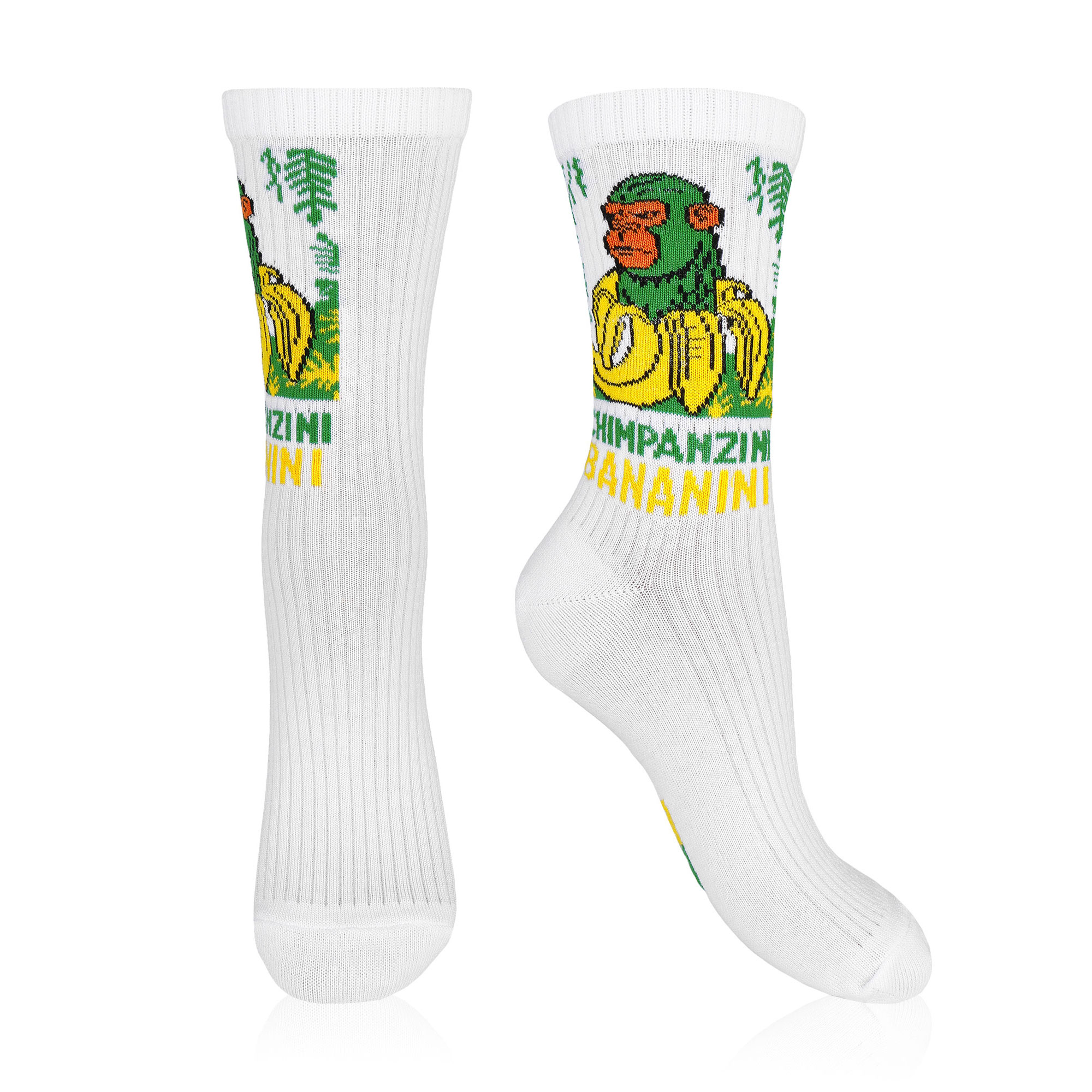 

Дитячі шкарпетки AmiGO Шимпанзіні Бананіні, білі, розмір 22-24