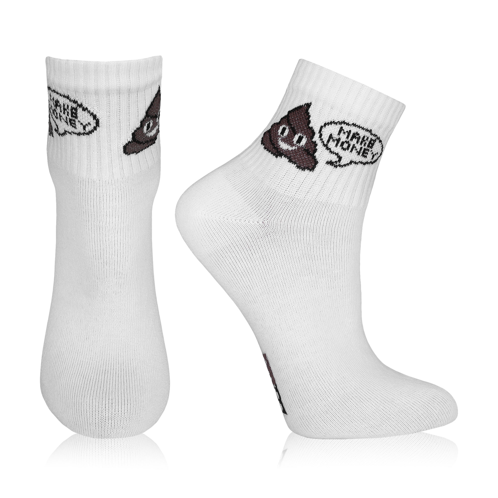 

Шкарпетки дитячі AmiGO какашка Make Money, білі, розмір 22-24