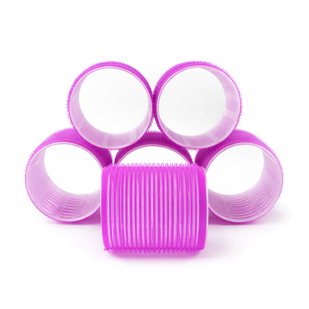 

Бігуді-липучки для волосся Cosmo Shop малинові, 48*63 мм, 6 шт (CS715)