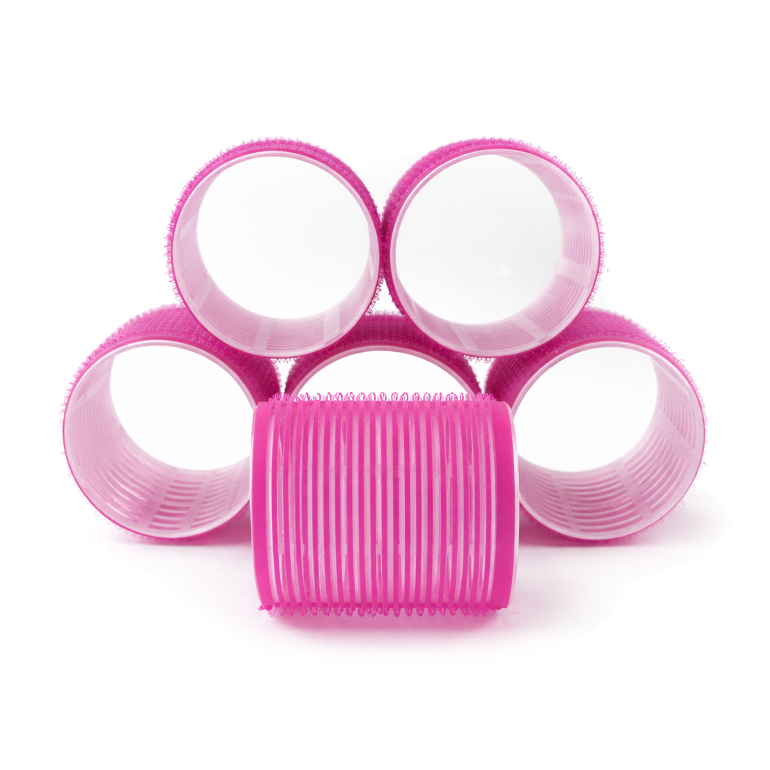 

Бігуді-липучки для волосся Cosmo Shop малинові, 64*63 мм, 6 шт (CS719C)