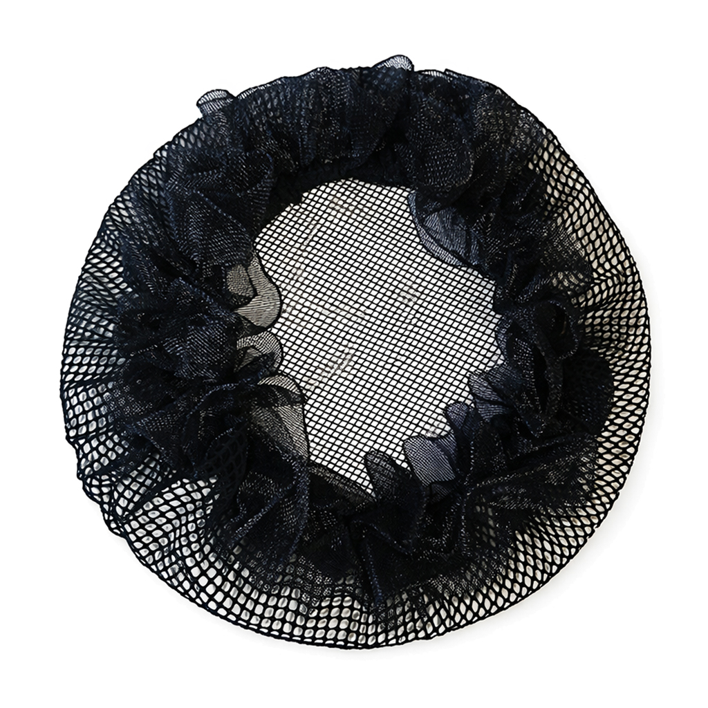 

Шапочка-сіточка для волосся Cosmo Shop чорна, з рюшем, діаметр 8.5 см, чорна, 20 шт (CS51920B)