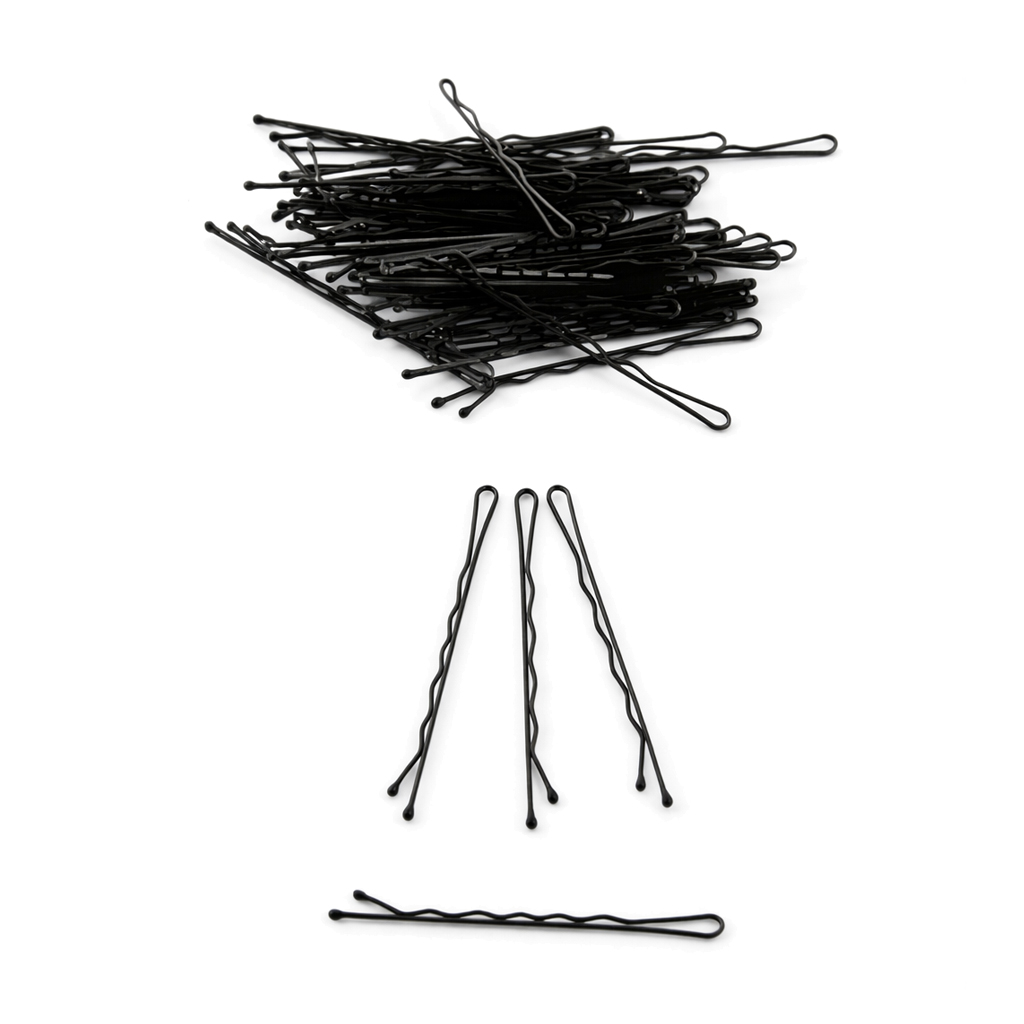 

Невидимки для волосся Cosmo Shop хвилясті, чорні, 60 мм, 50 шт (SH45)