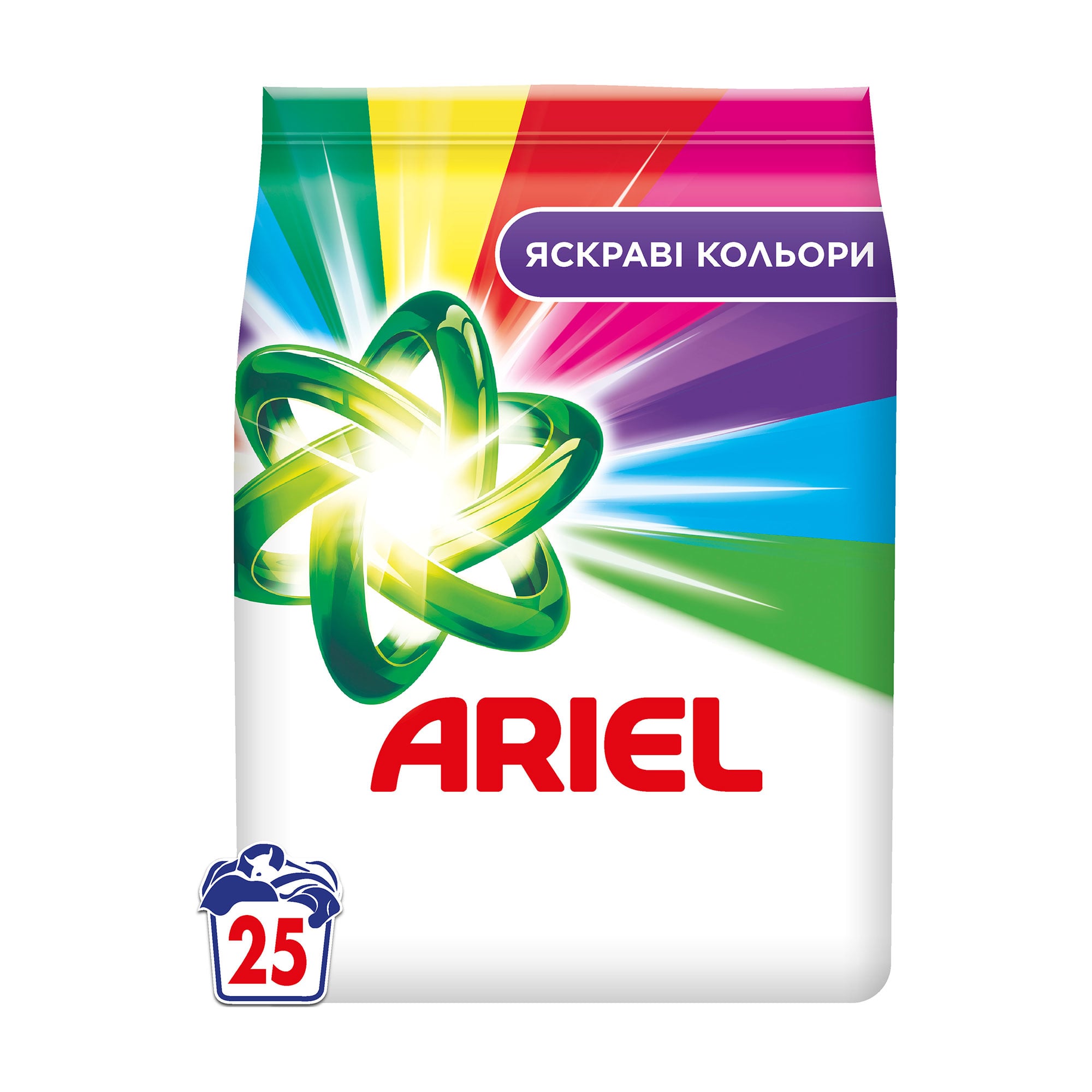 

Пральний порошок ARIEL Color Яскраві кольори 25 циклів прання, 3.4 кг