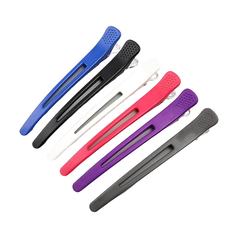 

Пробірні затискачі для волосся Cosmo Shop пластикові, кольорові, довжина 115 мм, 6 шт (CS77)