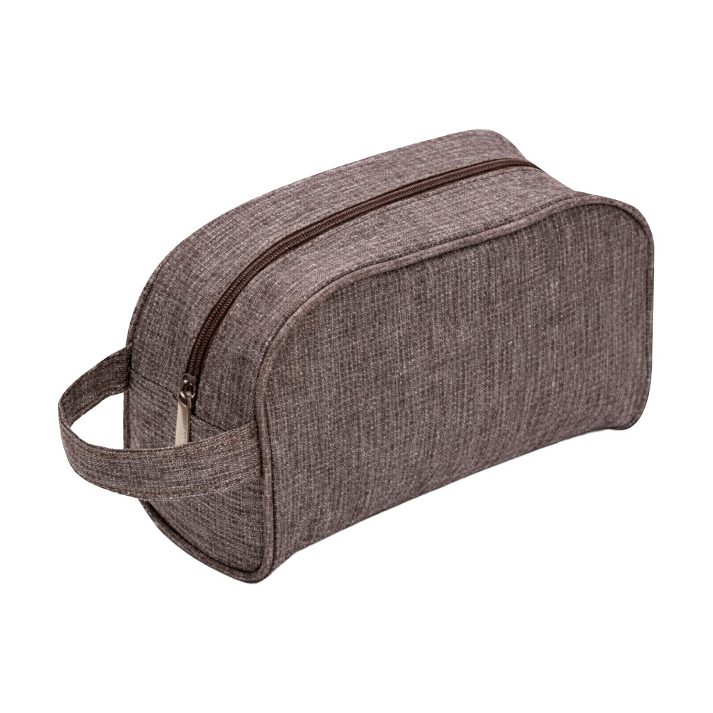 

Чоловіча дорожна косметичка Cosmo Shop з ручкою, 23*14*11 см, кавова, 1 шт (LX-024BR)