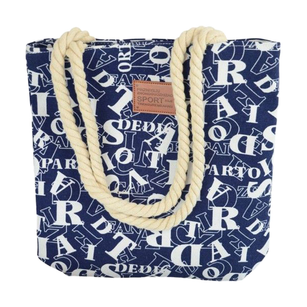 

Сумка-шопер Cosmo Shop Sport синя з білими буквами, 34.5*33*8 см (CS08197A)