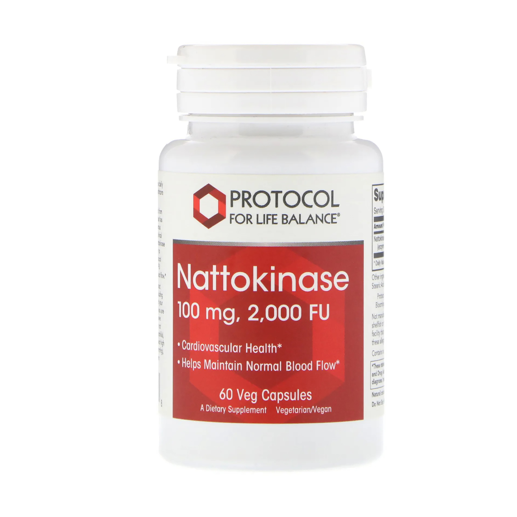 

Наттокіназа Protocol For Life Balance Nattokinase, 100 мг, 60 вегетаріанських капсул