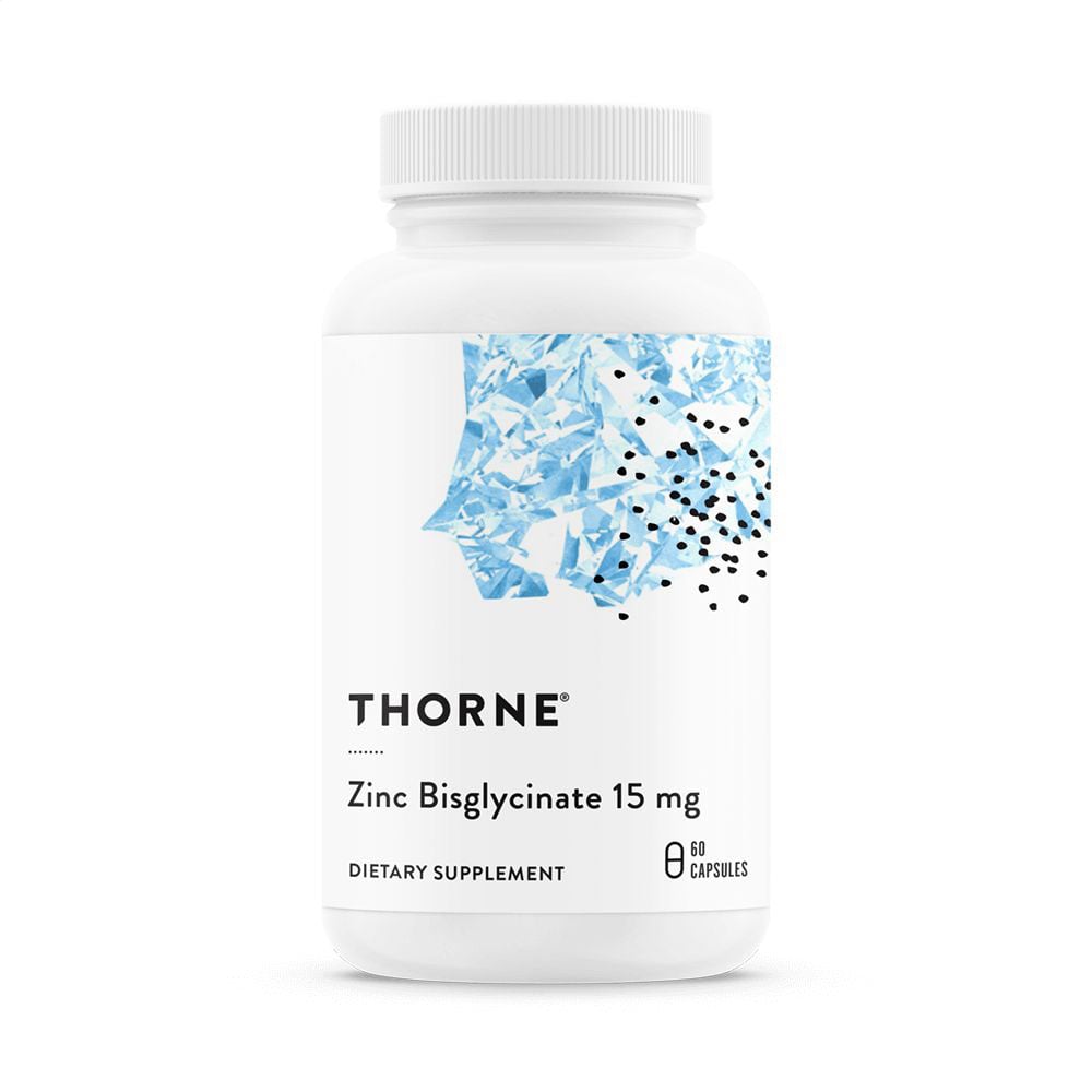 

Бісгліцинат цинку Thorne Research Zinc Bisglycinate 15 мг, 60 капсул