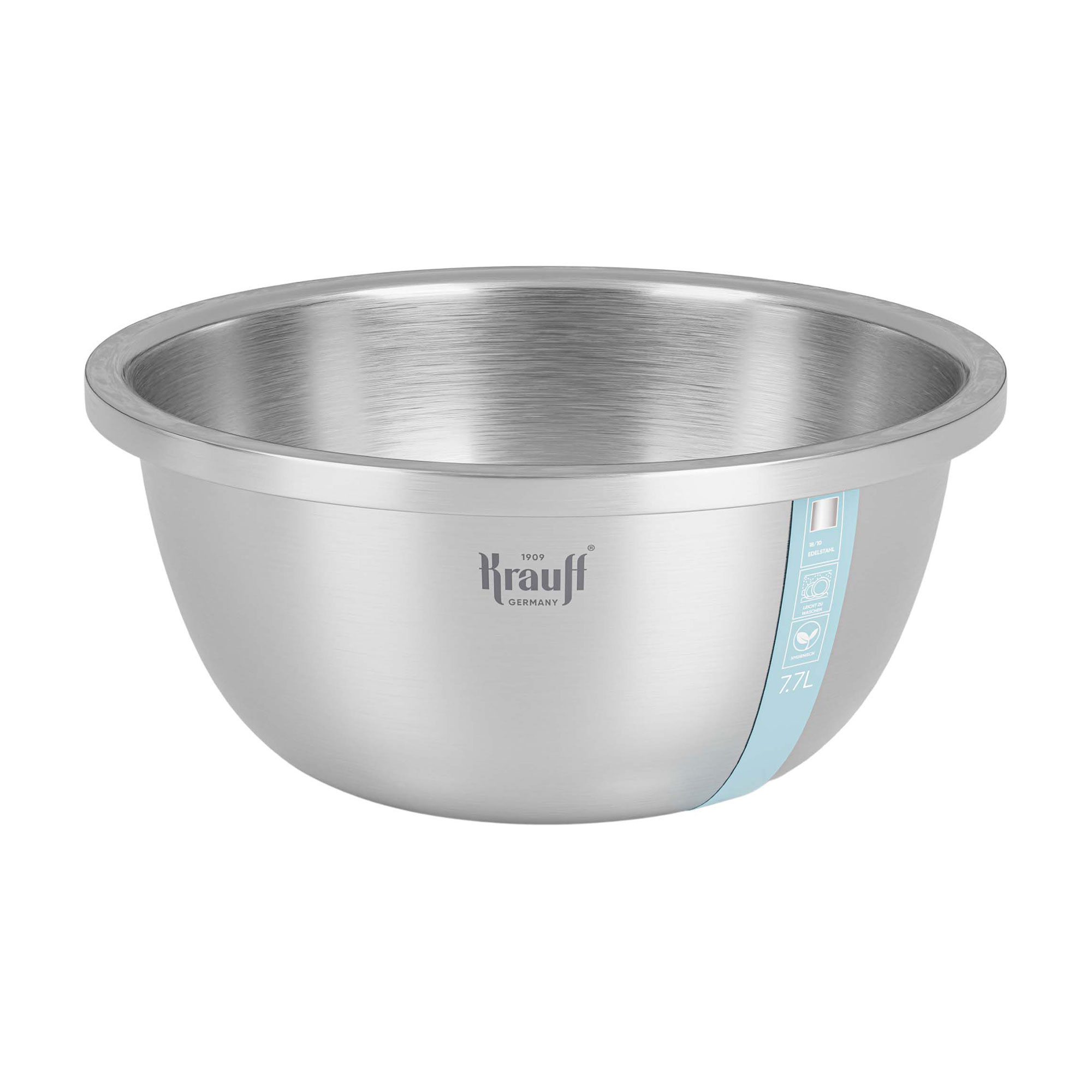 

Кухонна миска Krauff Hauslish із неіржавки сталі, 34 см, 7.7 л (29-298-042)