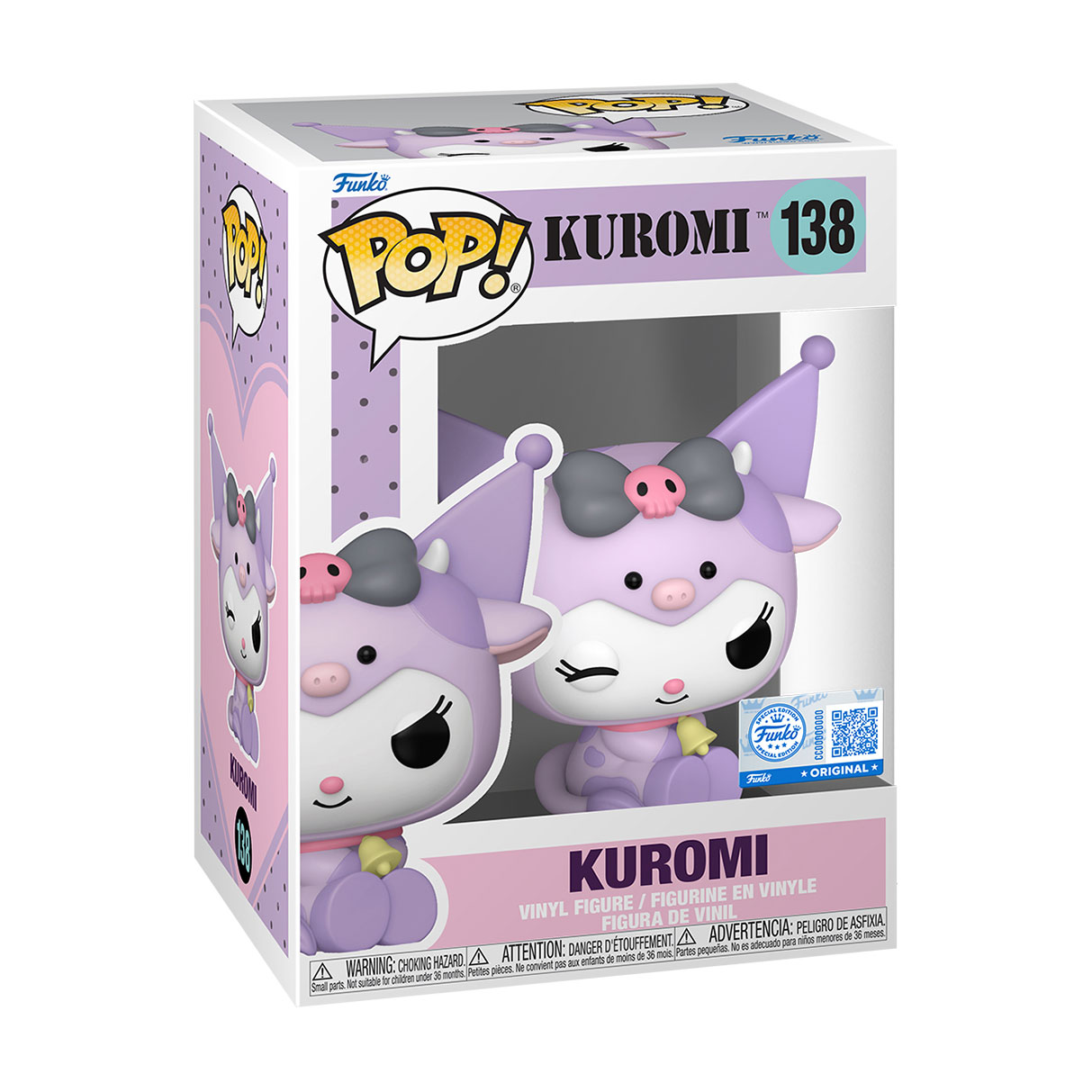 

Ігрова фігурка Funko POP! Sanrio: Hello Kitty Куромі (косплей корівки), 9.3 см, від 3 років (91736)
