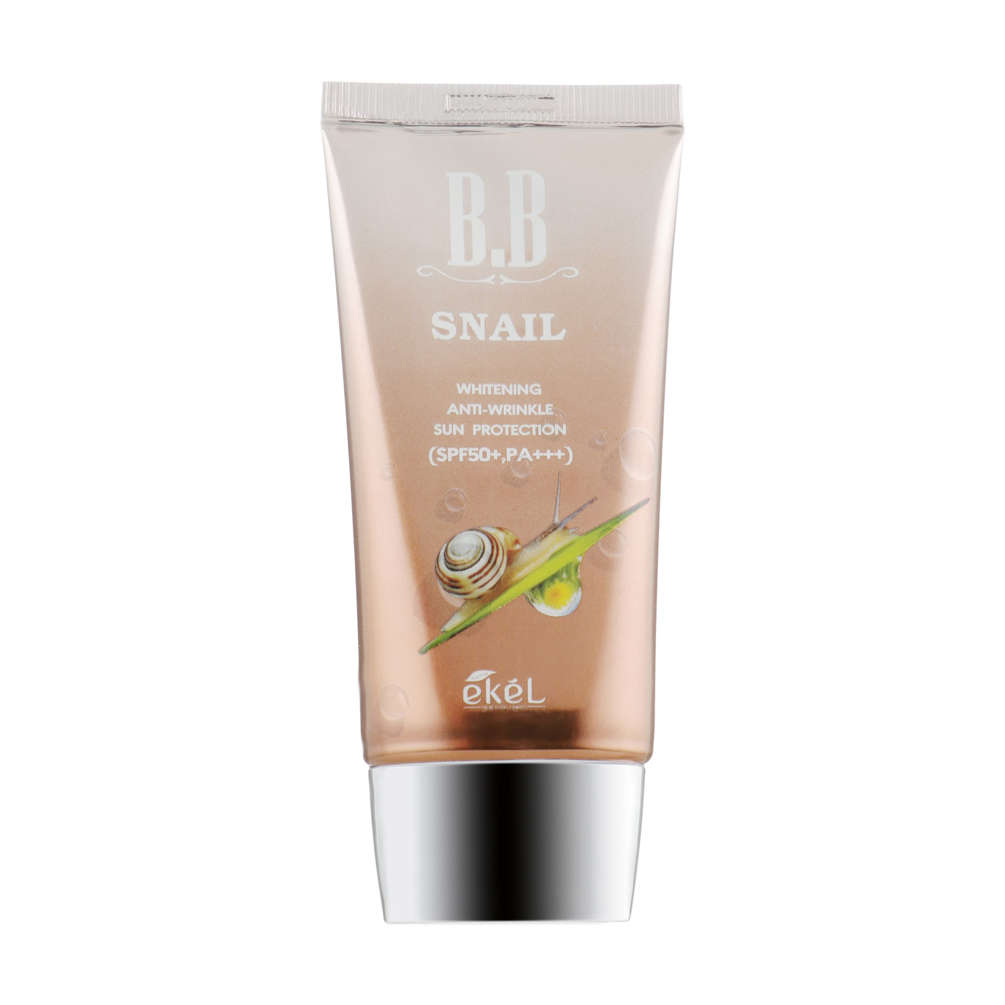 

Антивіковий відбілювальний ВВ-крем Ekel BB Cream Snail SPF 50+ PA+++ із муцином равлика, 50 мл