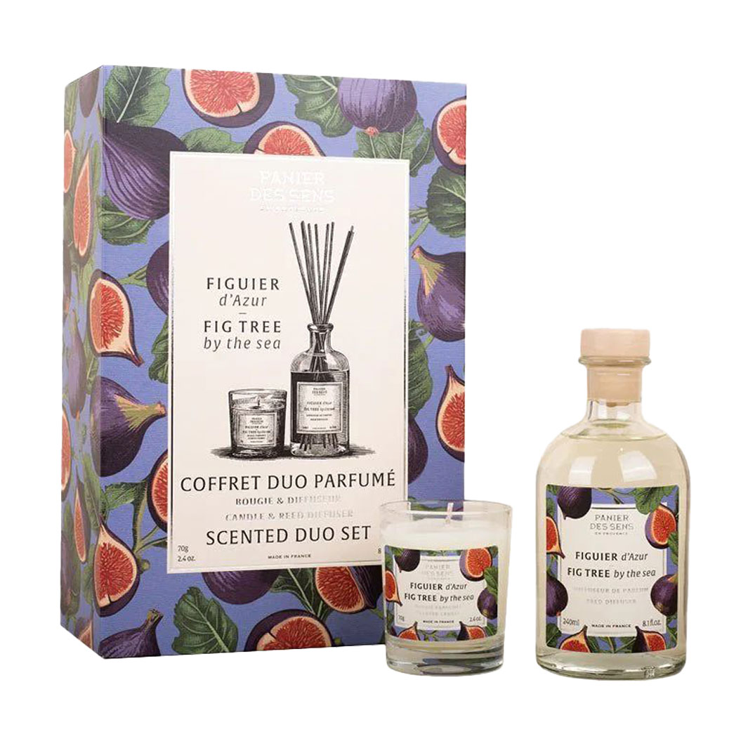 

Парфумований набір унісекс Panier des Sens Fig Tree by The Sea (аромадифузор, 240 мл + свічка, 70 г)