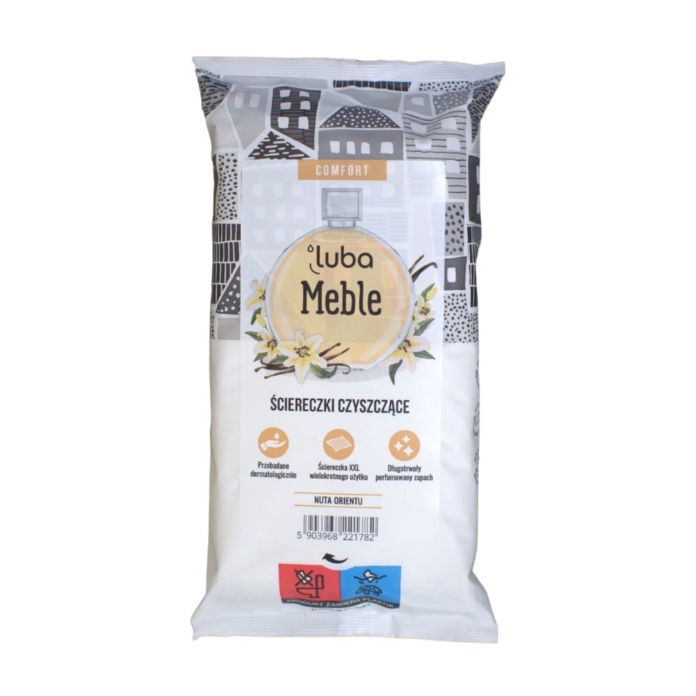 

Парфумовані вологі серветки для меблів Luba Comfort, 32 шт