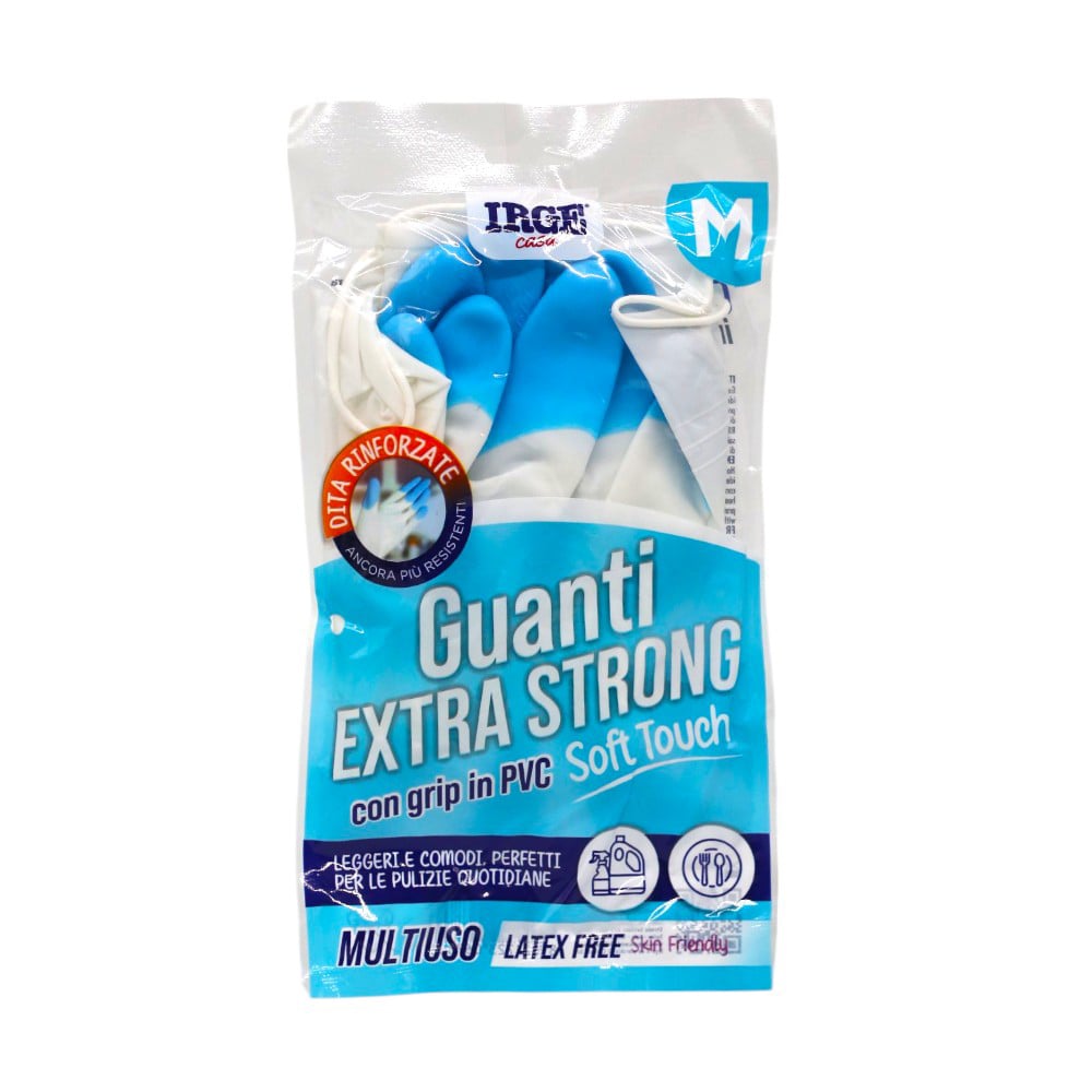 

Рукавички гумові господарські Irge сині, розмір M, 1 пара