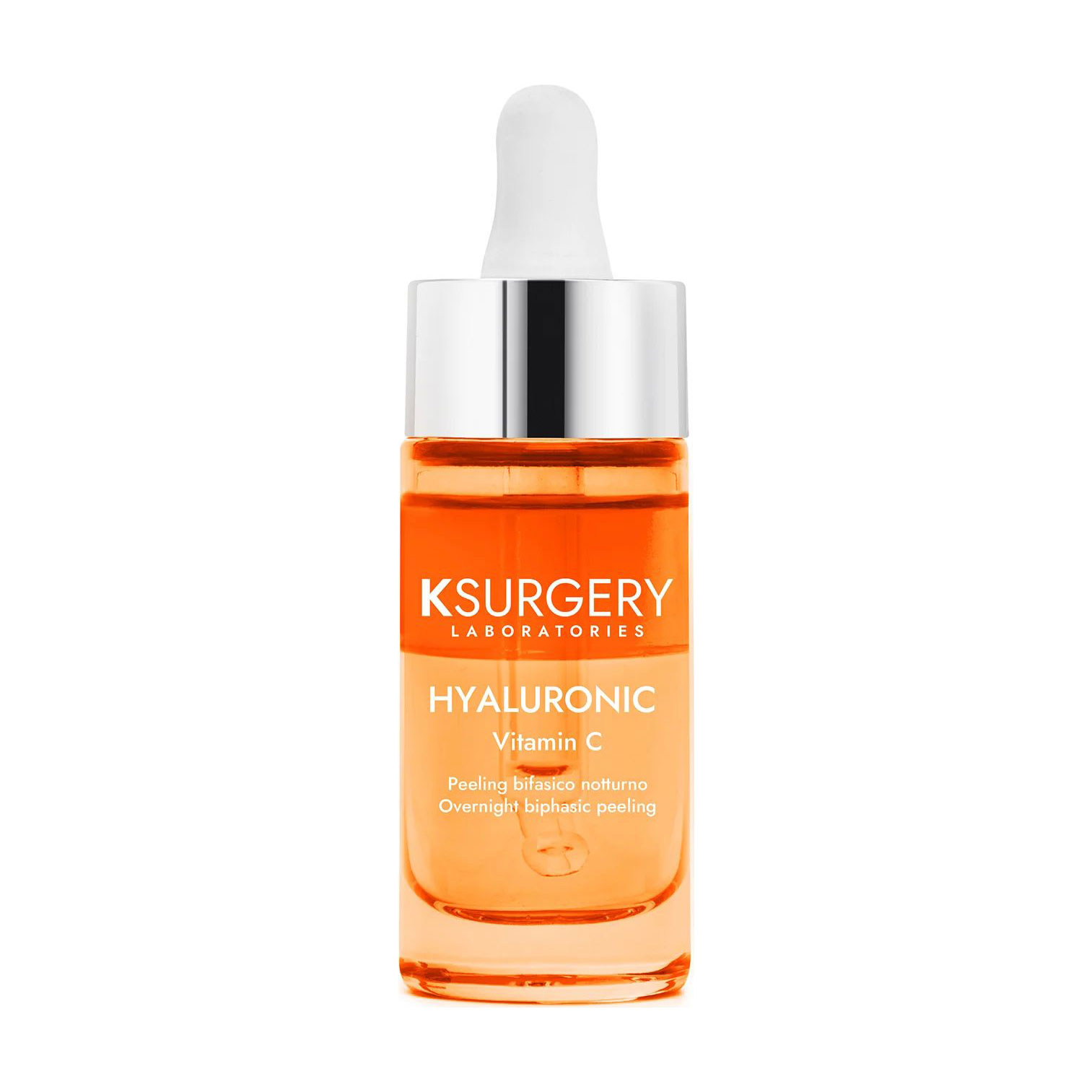 

Двофазний нічний пілінг для обличчя KSURGERY Hyaluronic Vitamin C Overnight Biphasic Peeling з вітаміном С, 15 мл