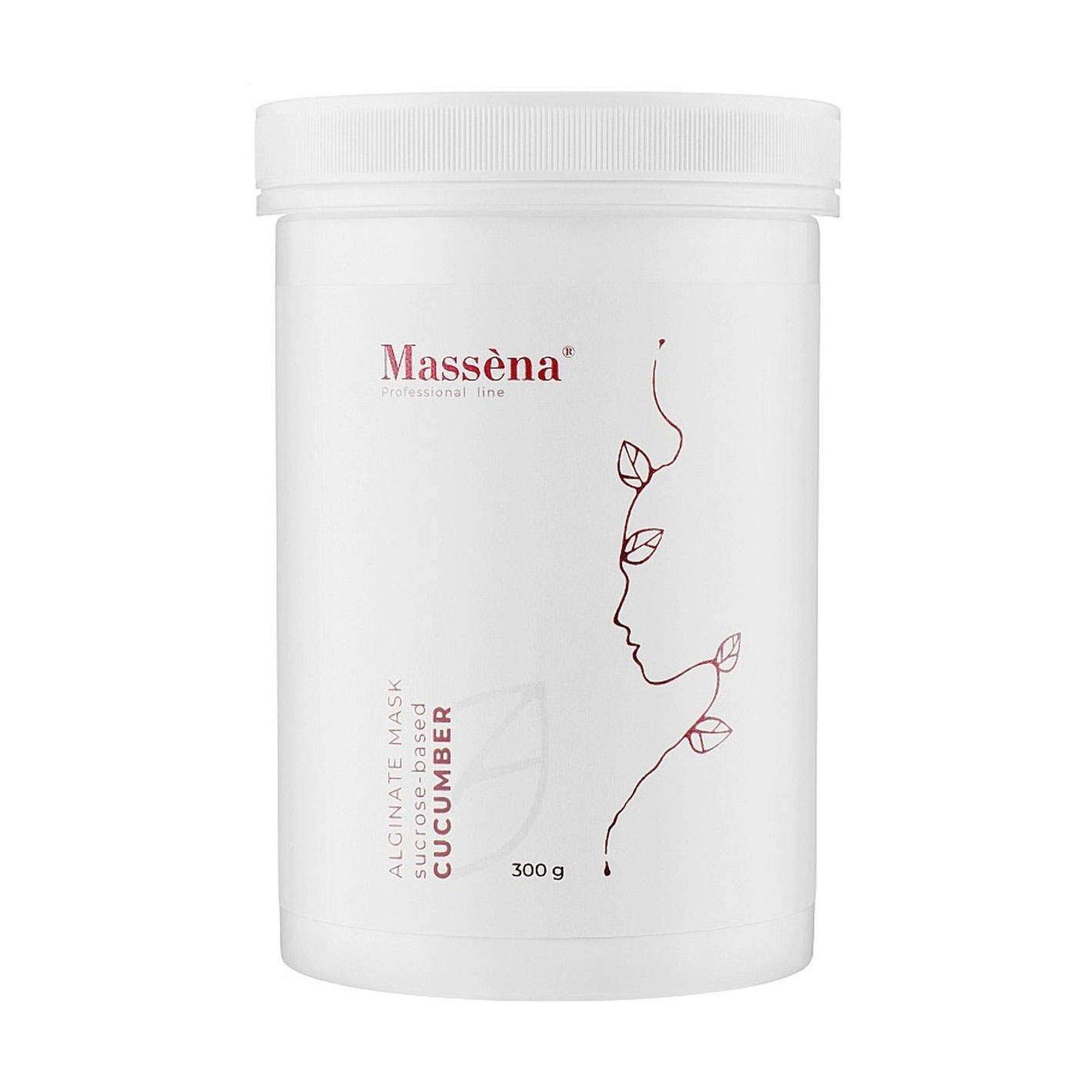 Альгінатна маска для обличчя Massena Alginate Mask Cucumber на основі сахарози, 300 г