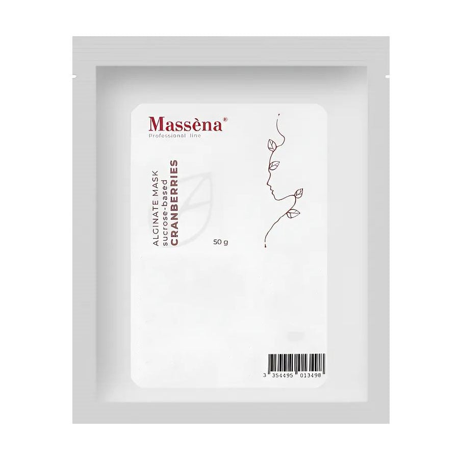 

Альгінатна маска для обличчя Massena Alginate Mask Cranberries на основі сахарози, 50 г