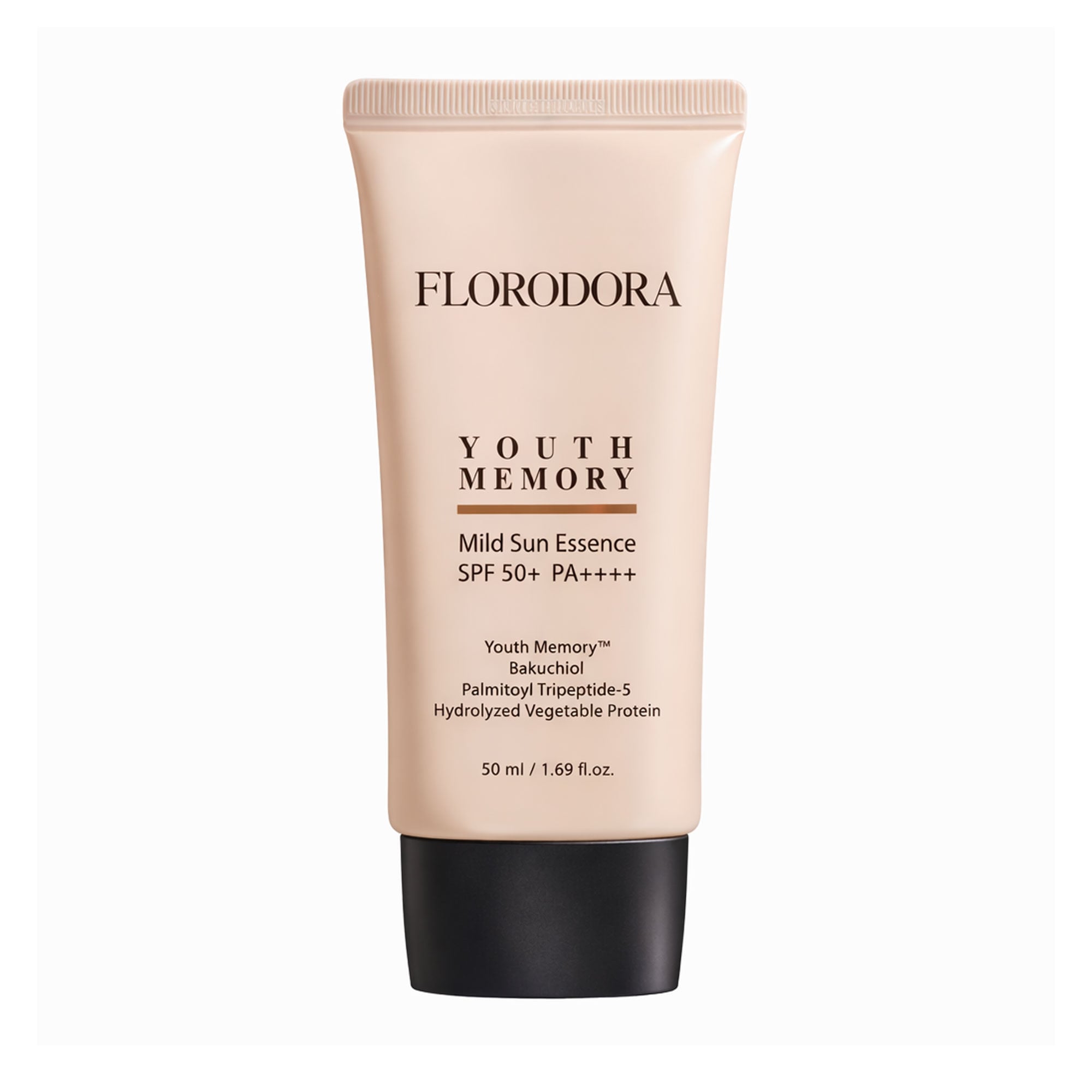 

Сонцезахисна есенція для обличчя FLORODORA Youth Memory Mild Sun Essence, SPF 50+ PA++++, 50 мл