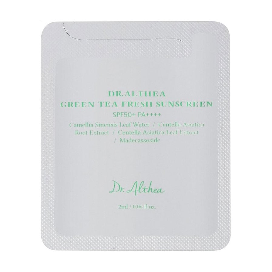 

Сонцезахисний крем для обличчя Dr. Althea Green Tea Fresh Sunscreen, SPF 50+ PA++++, 2 мл