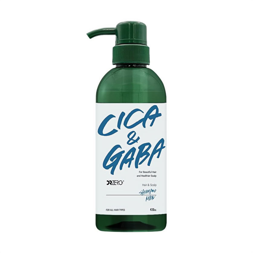 

Чоловічий відновлювальний шампунь DR ZERO Cica & Gaba Hair & Scalp Shampoo Men для догляду за волоссям та шкірою голови, 430 мл