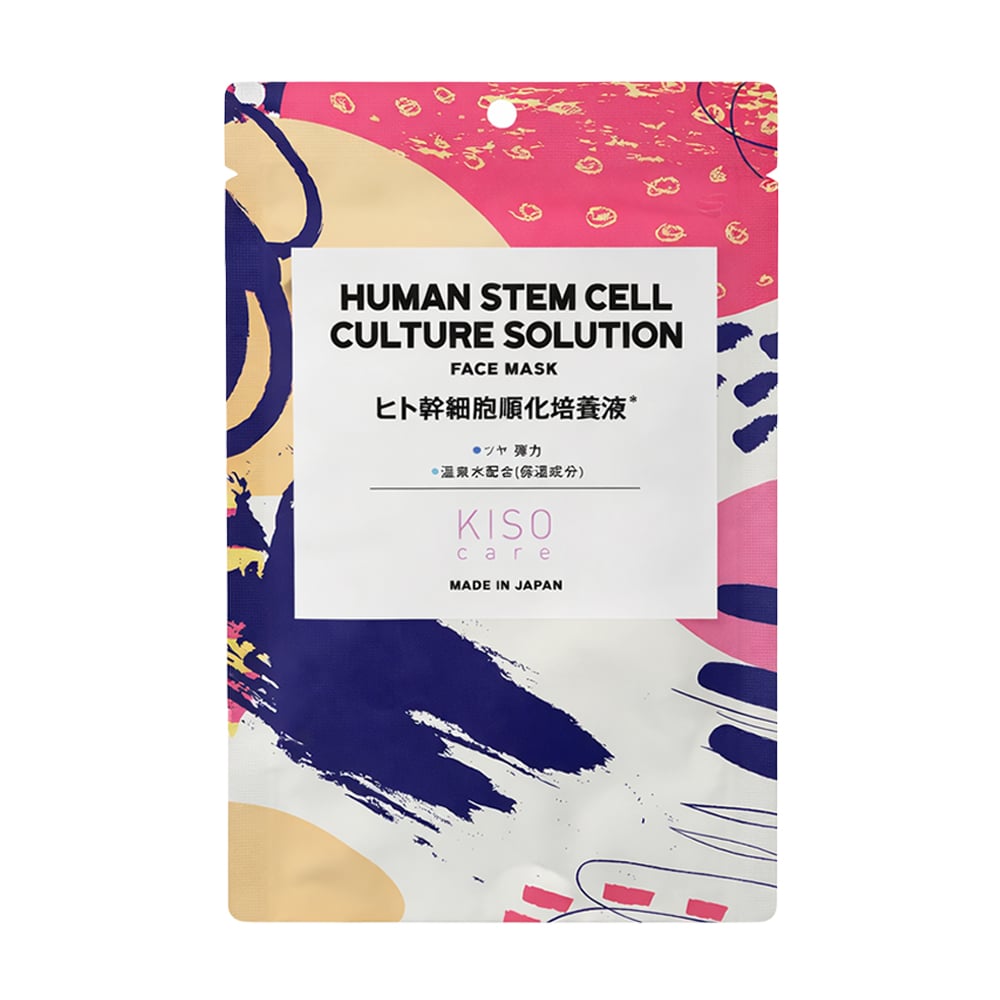 

Тканинна маска для обличчя KISOCARE Human Stem Cell Face Mask зі стовбуровими клітинами, 1 шт