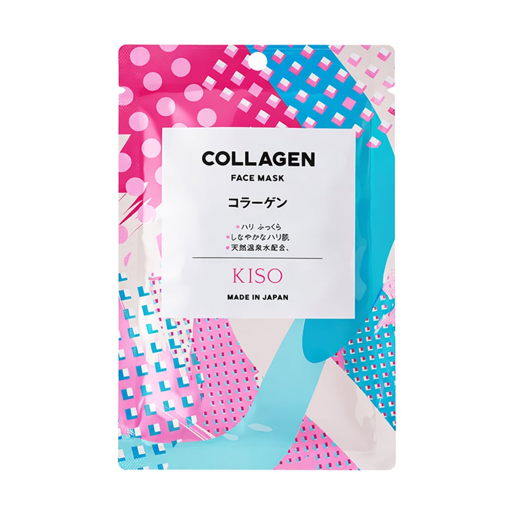

Тканинна маска для обличчя KISOCARE Collagen Face Mask з колагеном, 1 шт