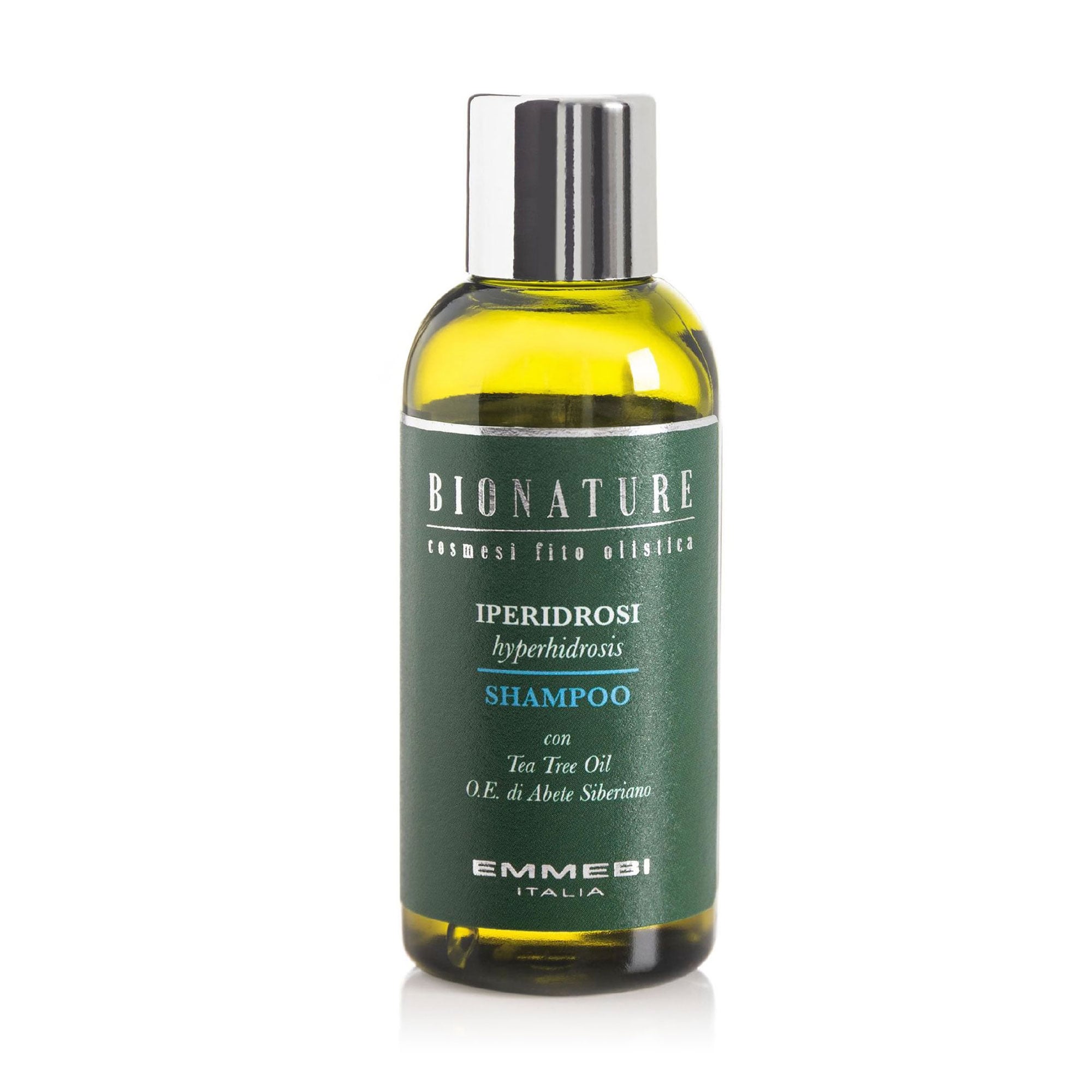 

Шампунь для волосся Emmebi Italia BioNature Mineral Treatment Hyperhidrosis Shampoo проти гіпергідрозу, 50 мл