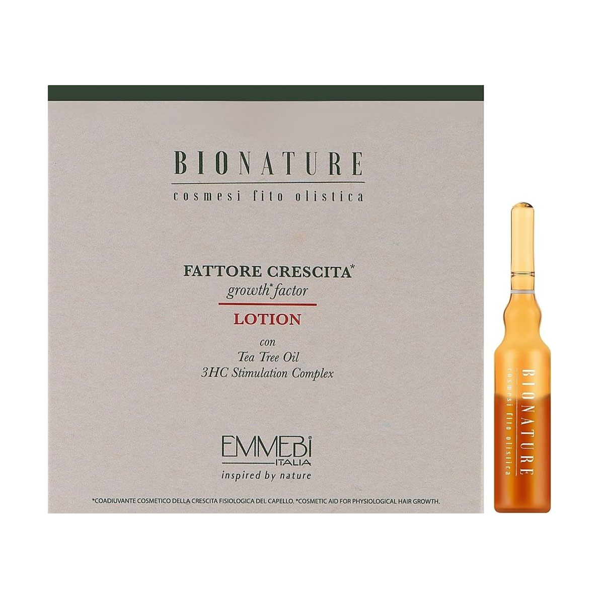 

Лосьйон для волосся Emmebi Italia BioNature Growth Factor Lotion, 12*4 мл