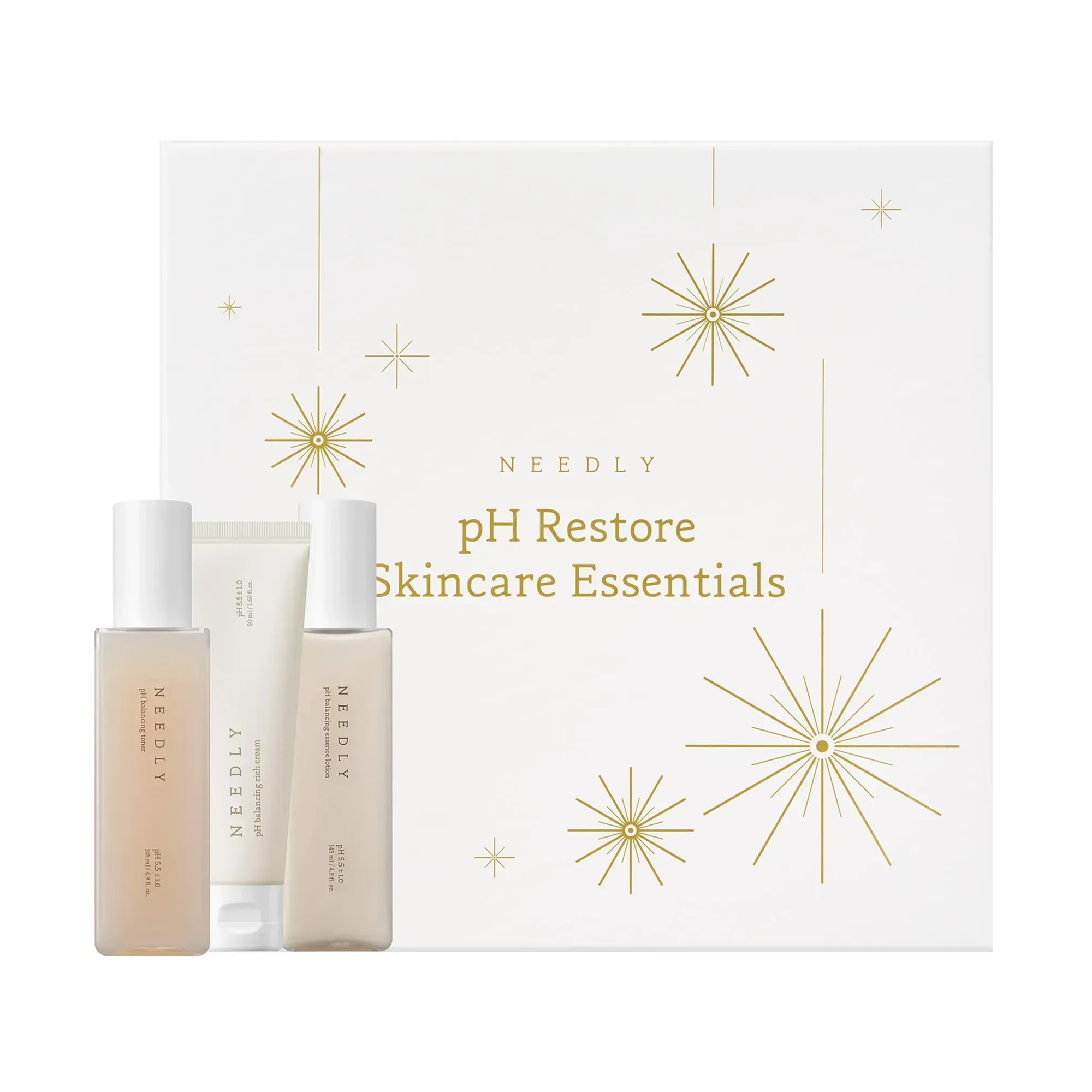 

Набір базового догляду Needly pH Restore Skincare Essentials (тонер, 145 мл + лосьйон, 145 мл + крем, 50 мл)
