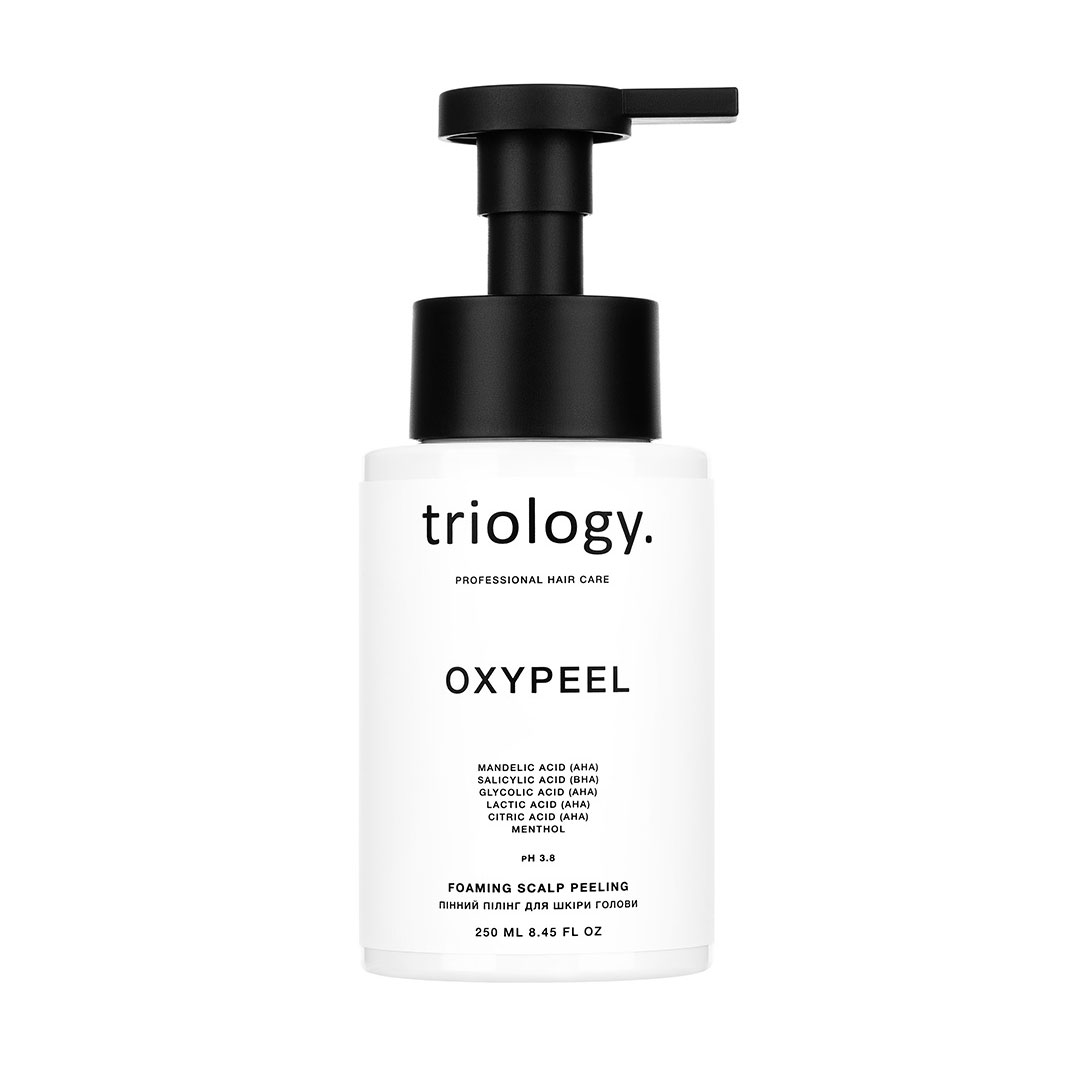 

Пінний пілінг для шкіри голови triology. Oxypeel Bubble Scalp Exfoliator Oxypee, 250 мл