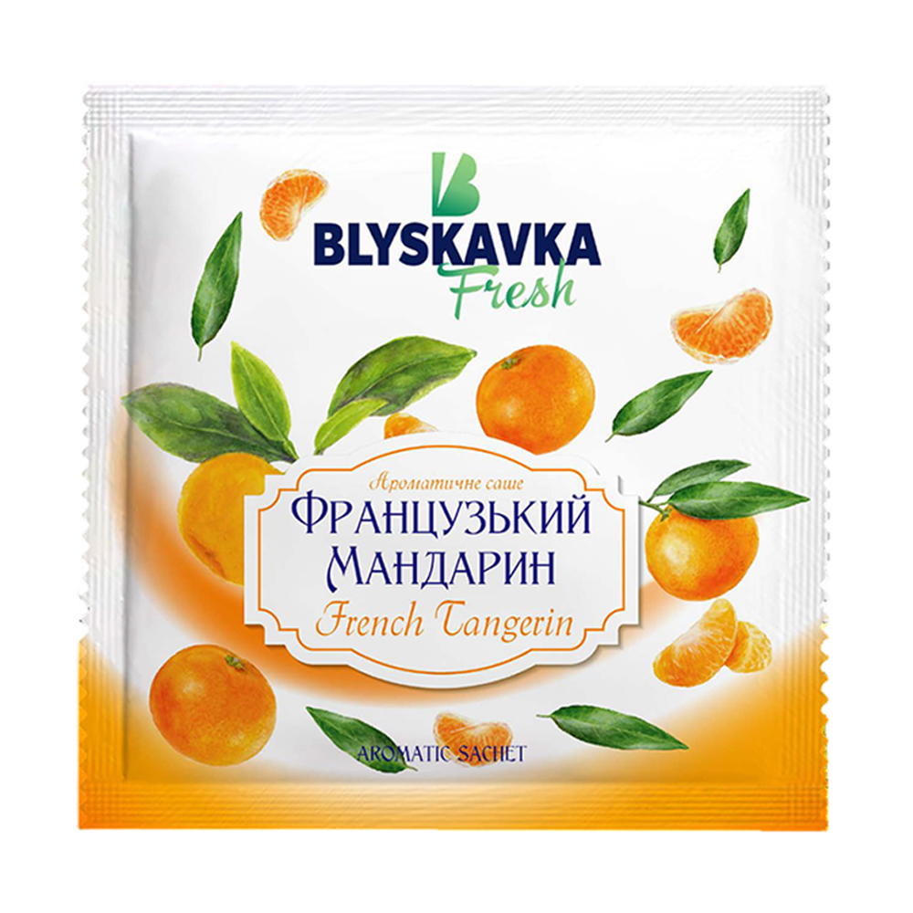 

Ароматичне саше BLYSKAVKA Fresh Французький мандарин, 10 г