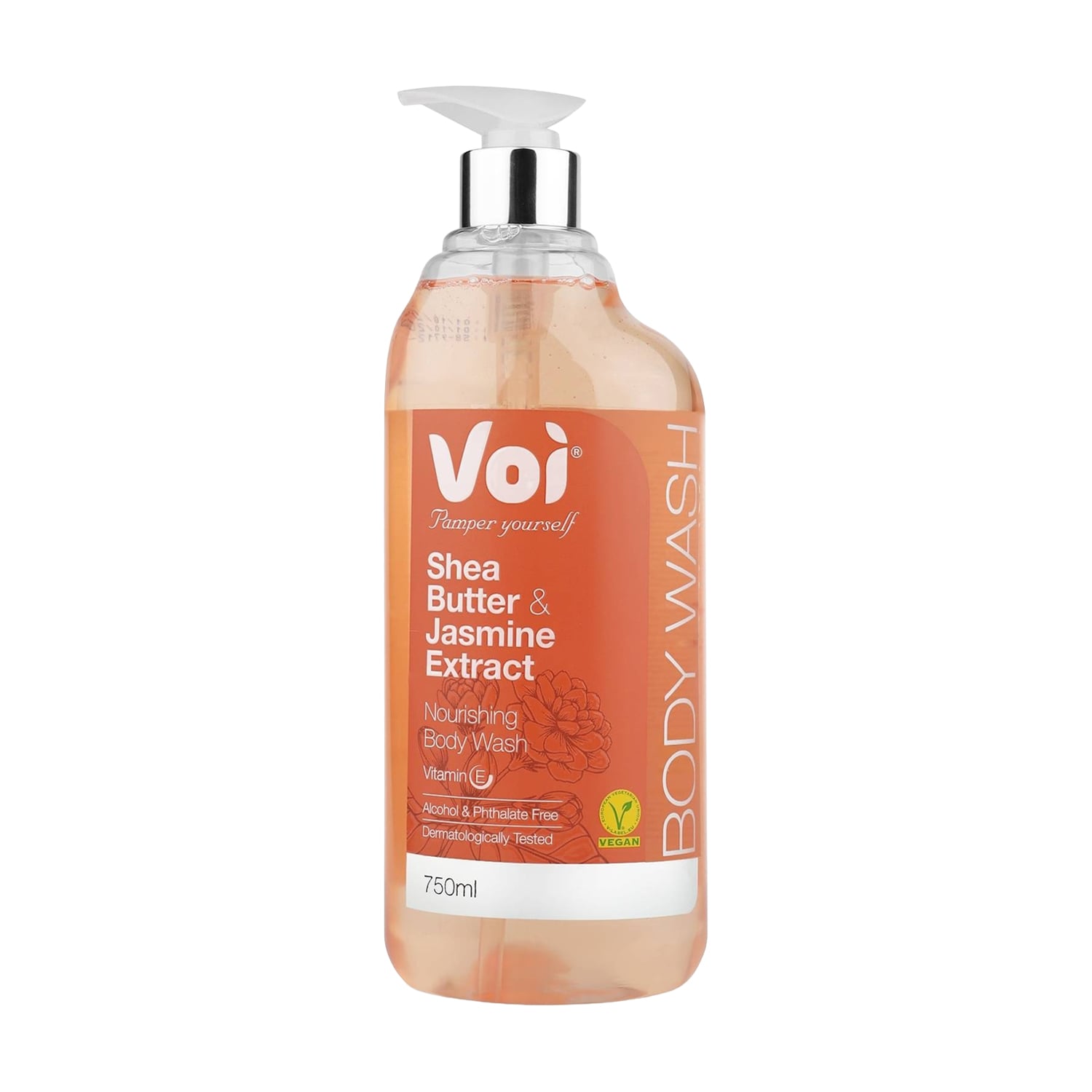 

Гель для душу Voi Pamper Yourself Shea Butter & Jasmine Extract Nourishing Body Wash, 750 мл