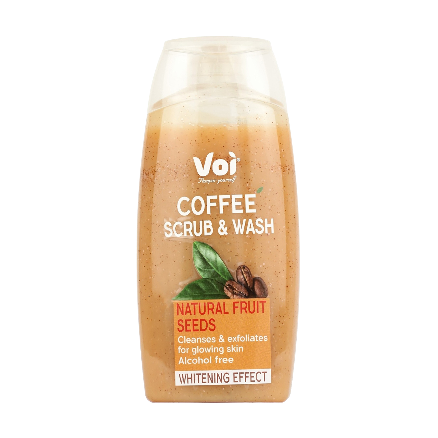 

Скраб-гель для душу Voi Coffee Scrub & Wash Natural Fruit Seeds Whitening Effect, 400 мл