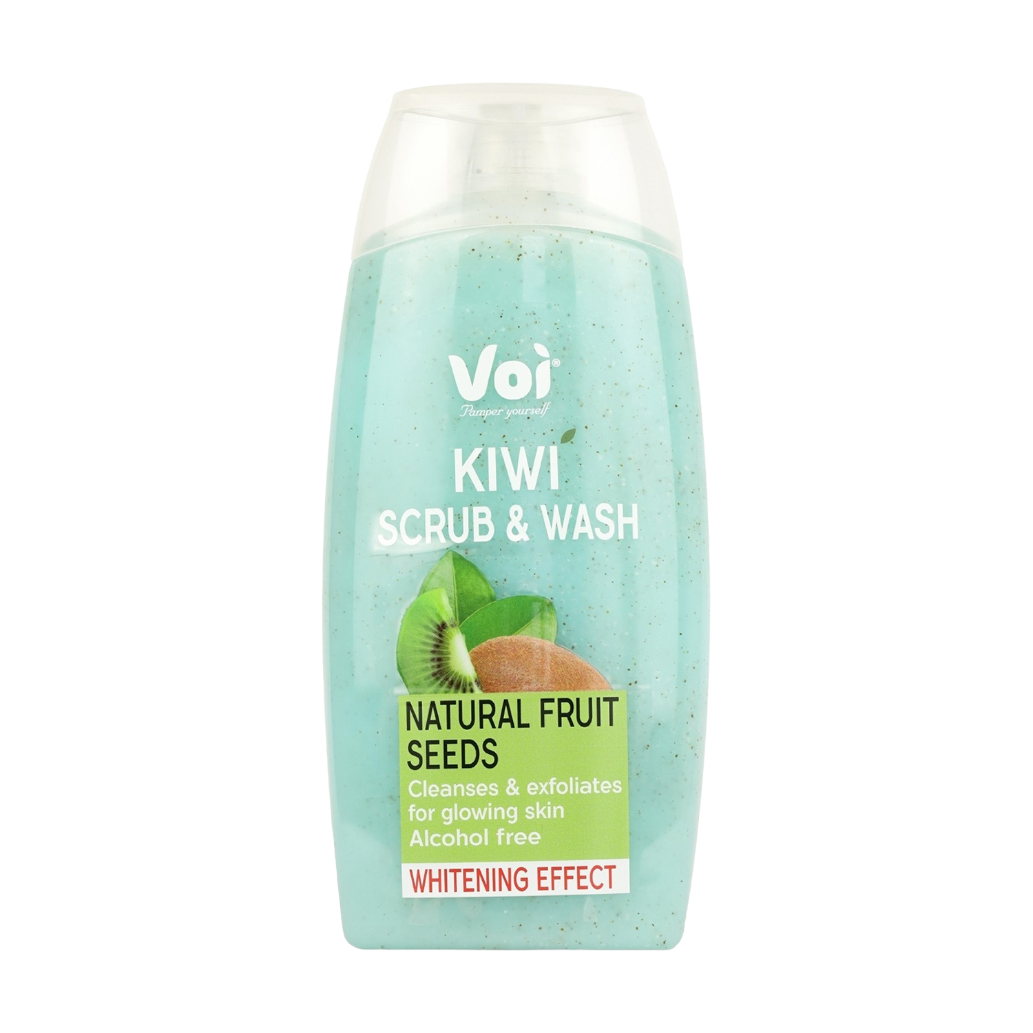 

Скраб-гель для душу Voi Kiwi Scrub & Wash Natural Fruit Seeds Whitening Effect, 400 мл