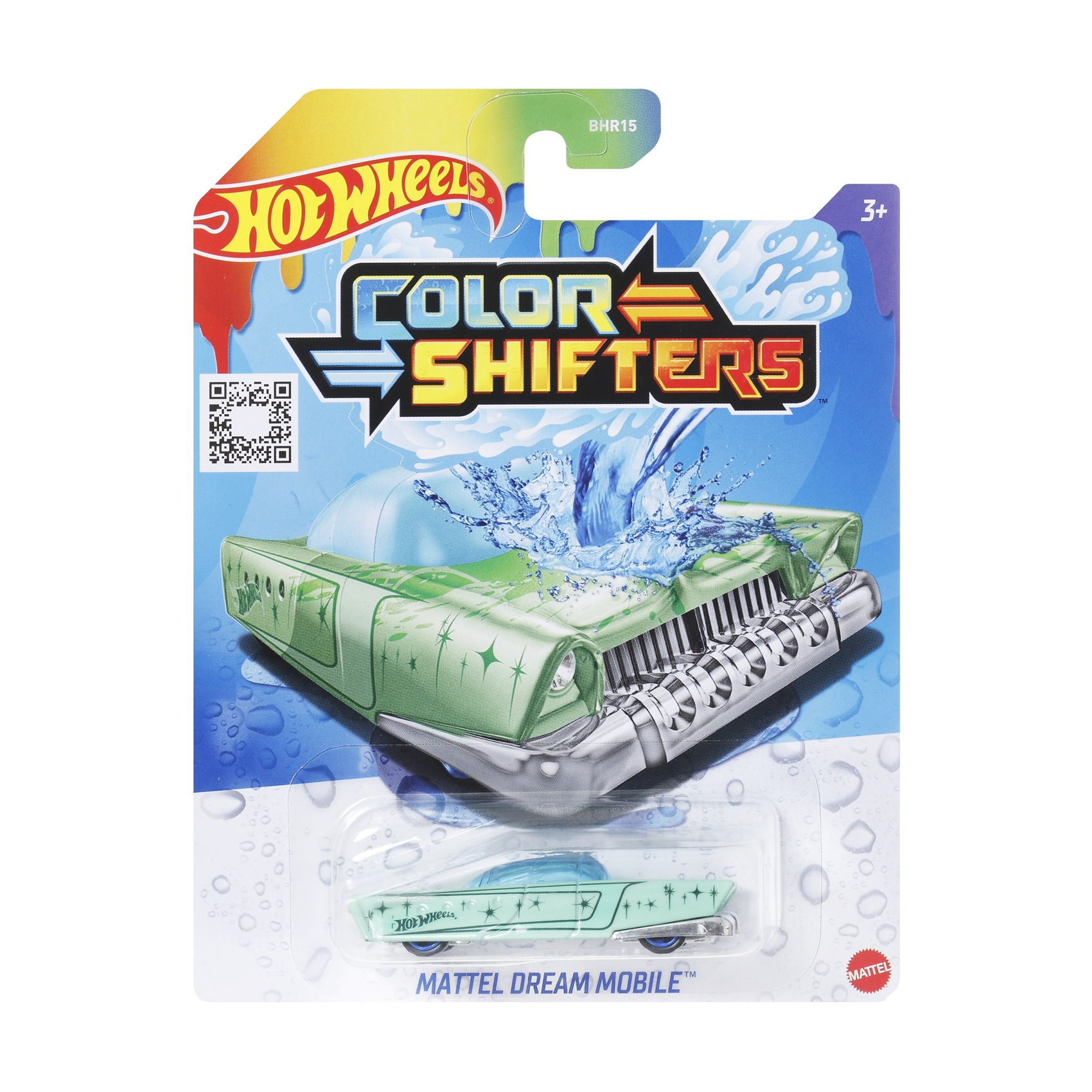 

Машинка Hot Wheels Mattel Dream Mobile Зміни колір, зелений, від 3 років (BHR15)