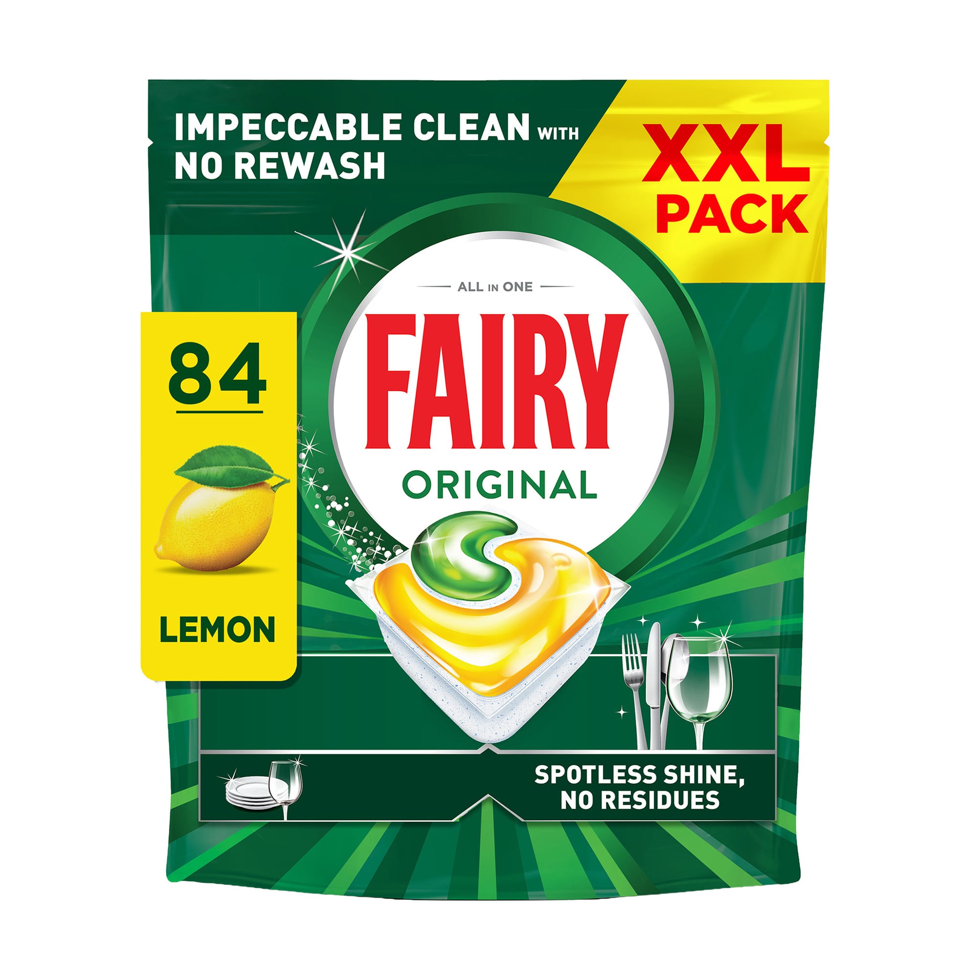 

Капсули для посудомийних машин Fairy Original Все-в-1, 84 шт