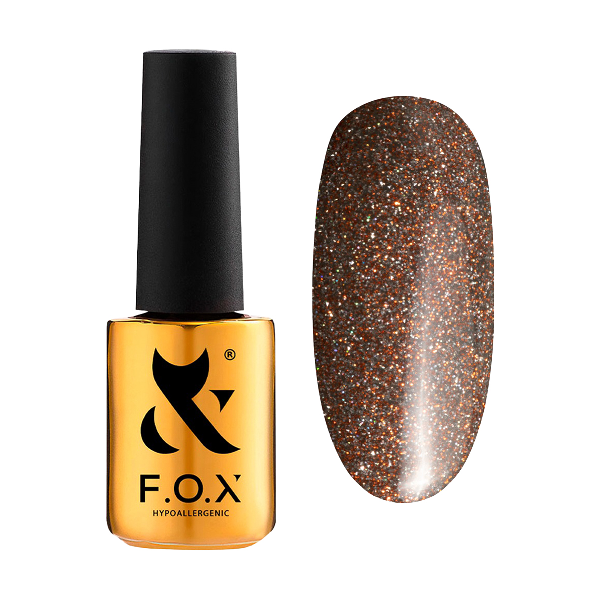 

Гель-лак для нігтів F.O.X Sparkle Gel Polish 001, 7 мл