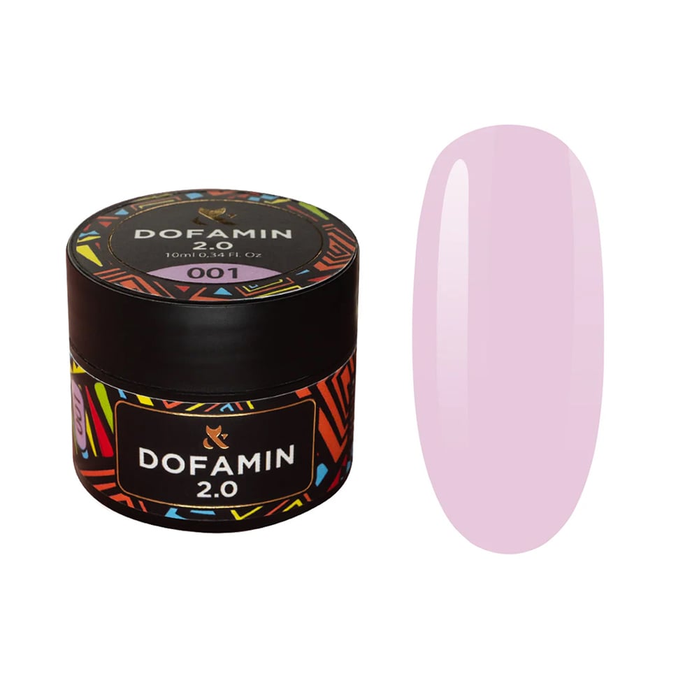 

Кольорове базове покриття для гель-лаку F.O.X Base Dofamin 2.0, 001, 10 мл