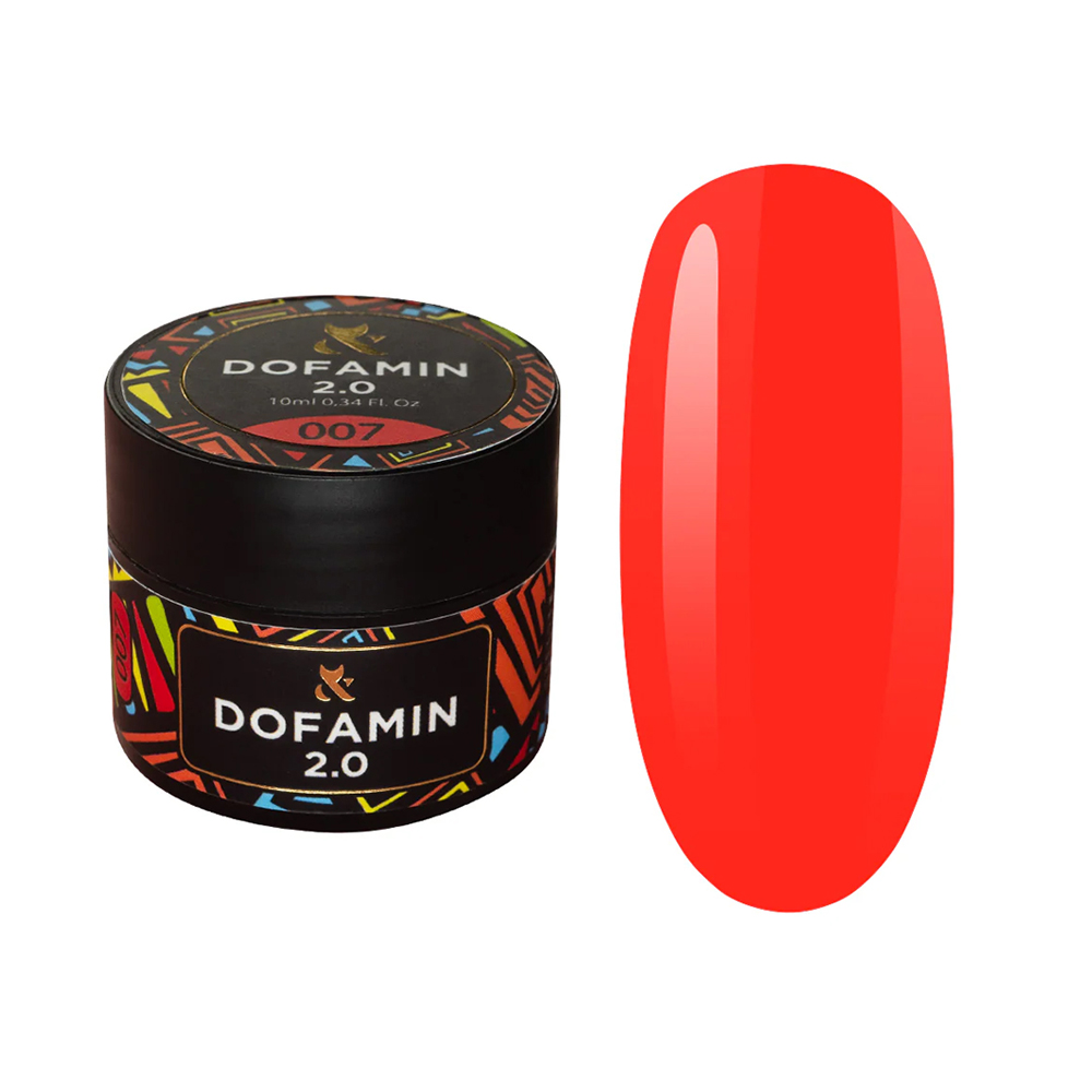 

Кольорове базове покриття для гель-лаку F.O.X Base Dofamin 2.0, 007 Неон, 10 мл