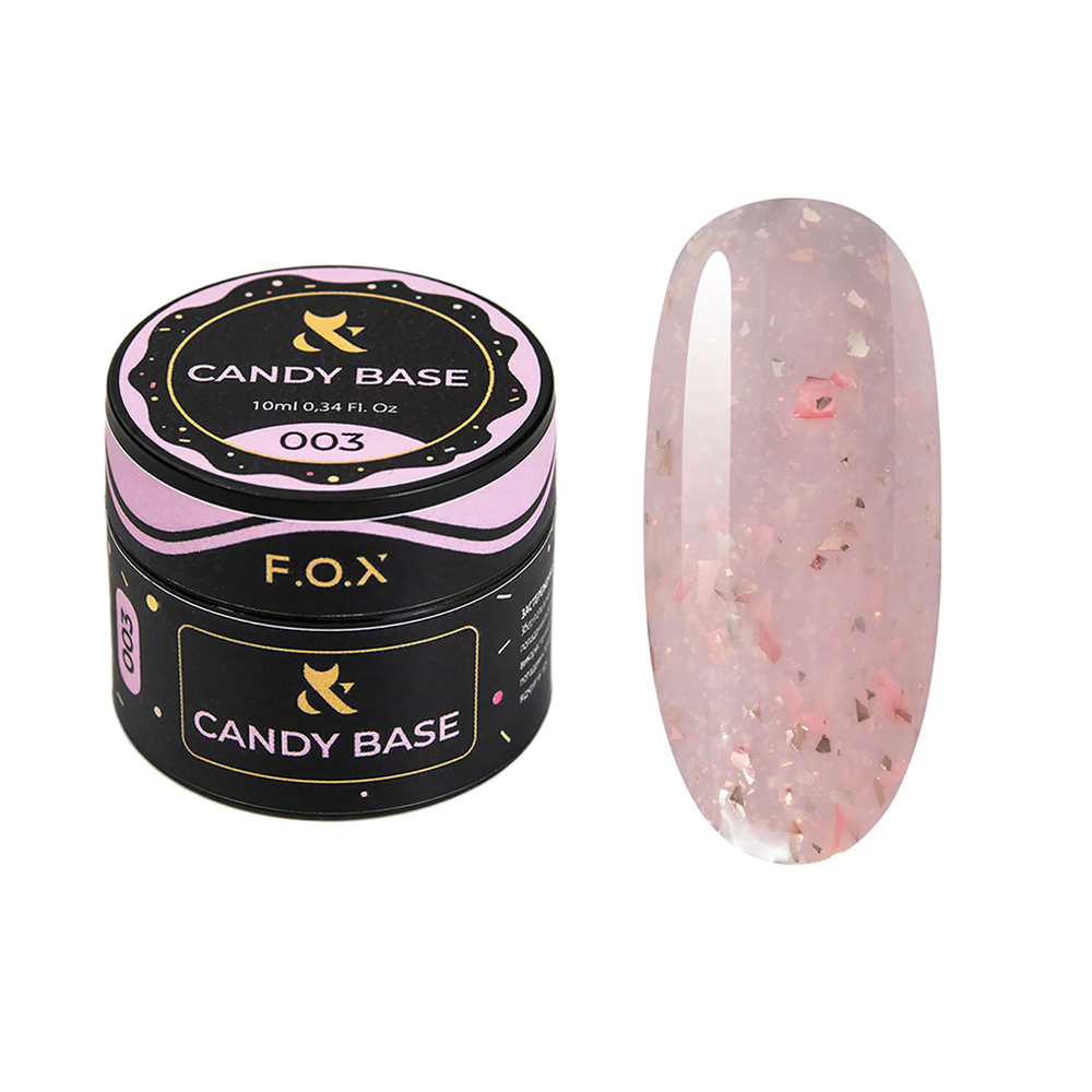

Базове покриття для гель-лаку F.O.X Base Candy 003, 10 мл