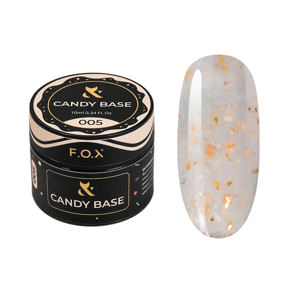 

Базове покриття для гель-лаку F.O.X Base Candy 005, 10 мл
