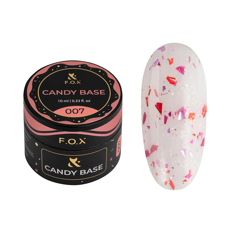 

Базове покриття для гель-лаку F.O.X Base Candy 007, 10 мл