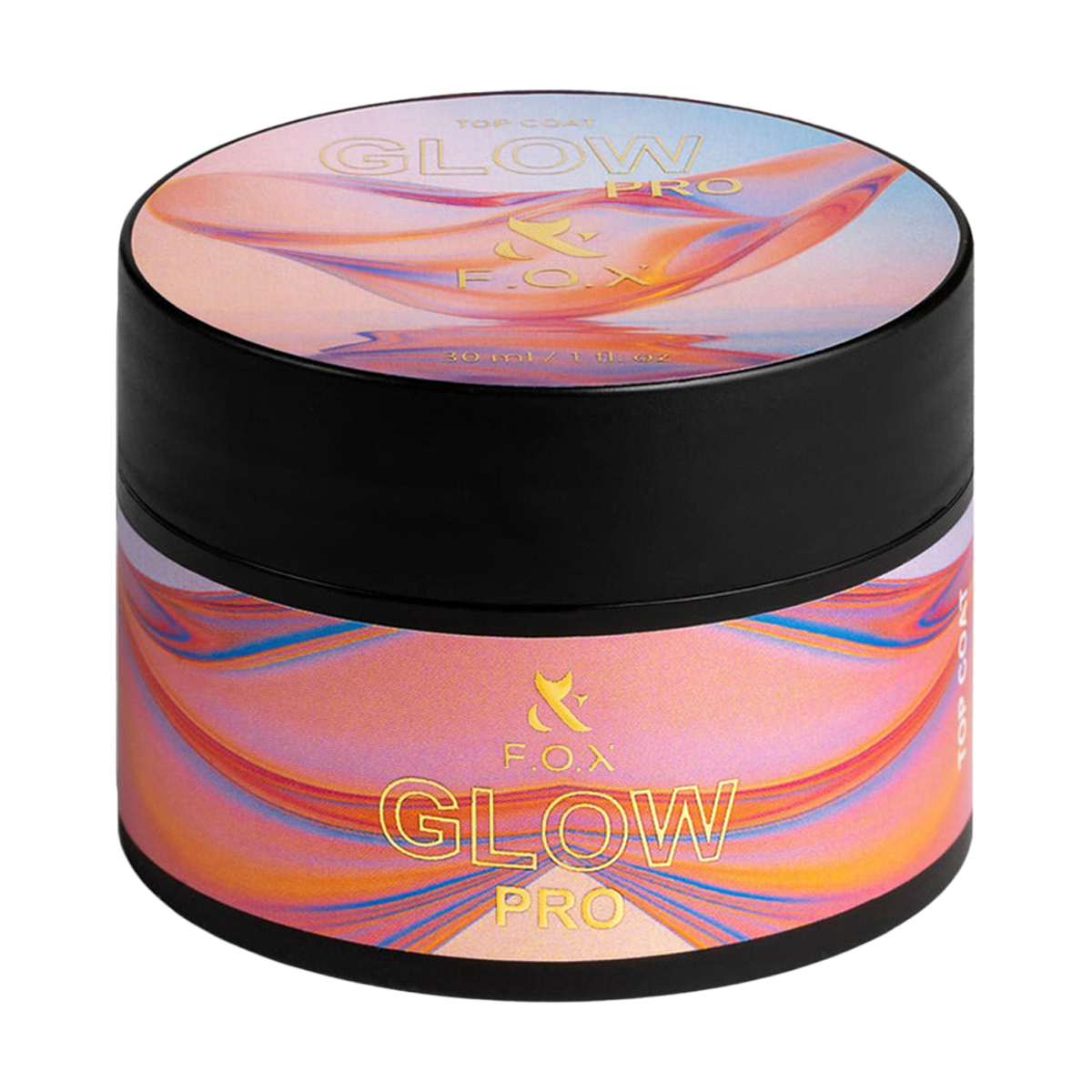 

Топ для гель-лаку F.O.X Top Glow Pro без липкого шару, з УФ-фільтром, 30 мл (банка)
