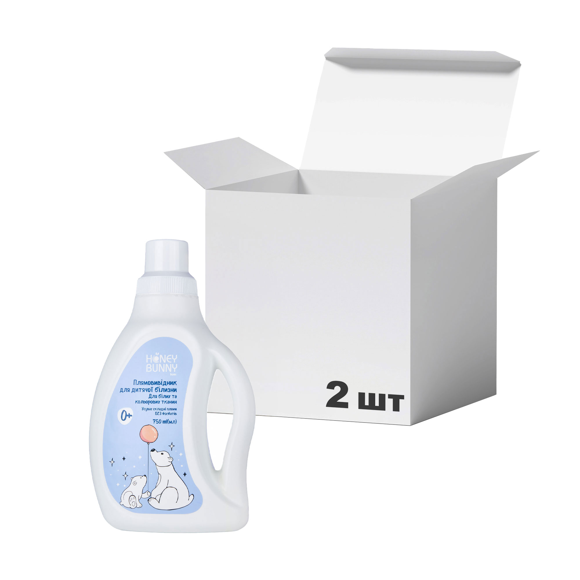 

Упаковка плямовивідників для дитячої білизни Honey Bunny, 750 мл * 2 шт