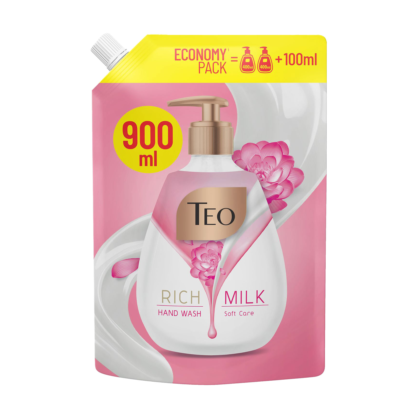 

Рідке мило для рук Teo Rich Milk Soft Care, 900 мл (дойпак)