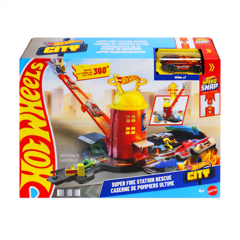 

Ігровий набір Hot Wheels City Пожежно-рятувальна суперстанція, від 4 років (JHL95)