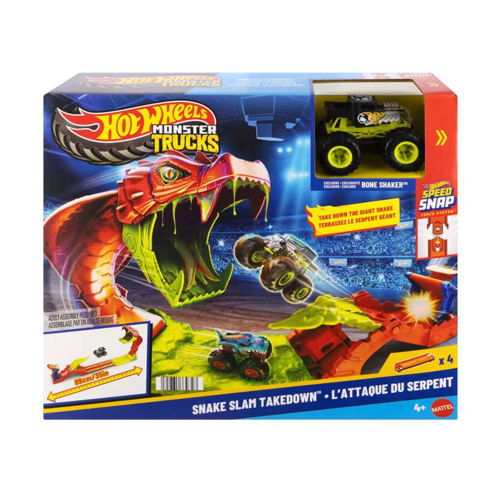 

Ігровий набір Hot Wheels Monster Trucks Атака змії, від 4 років (JJN44)