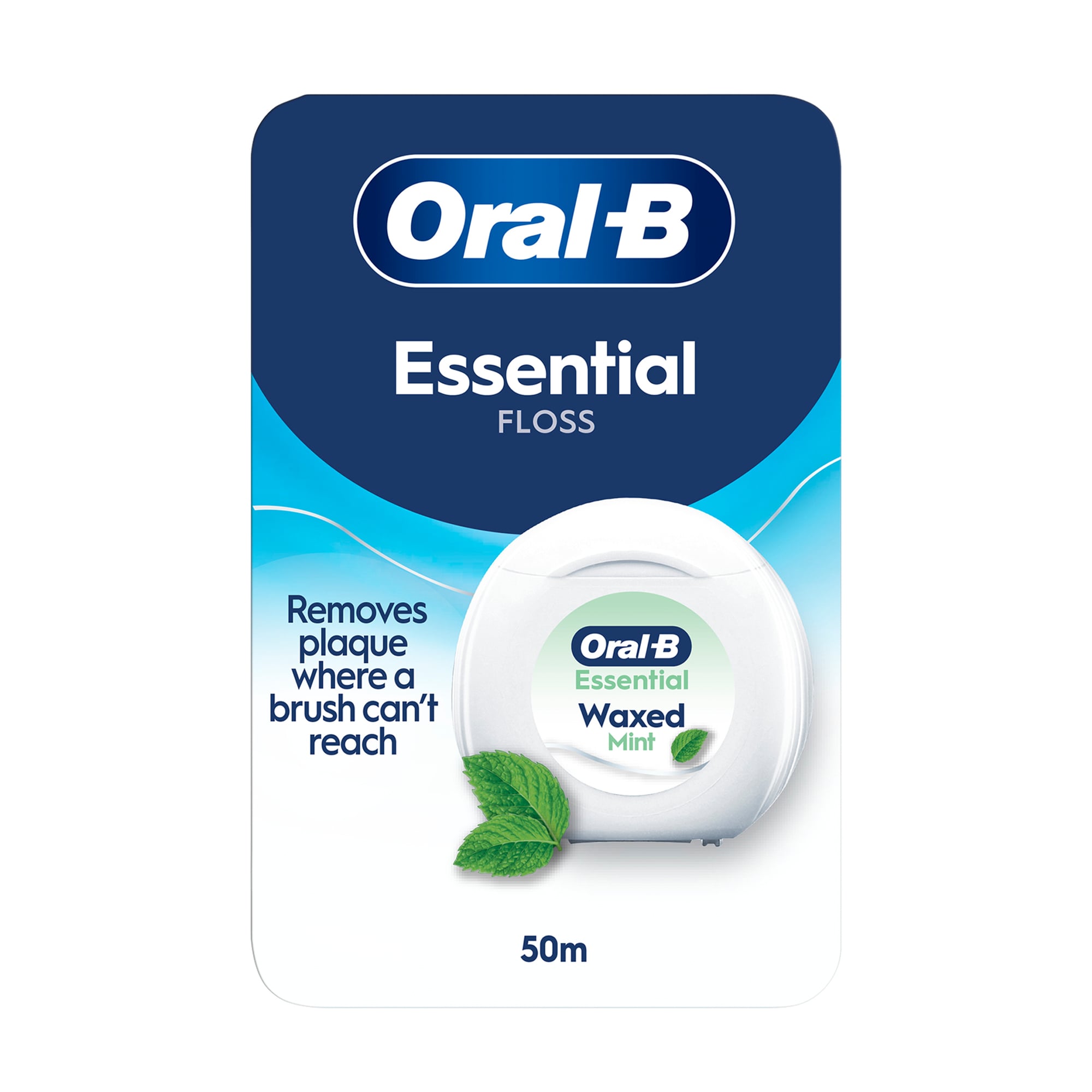 

Зубна нитка Oral-B Essential Floss Waxed Mint, 50 м
